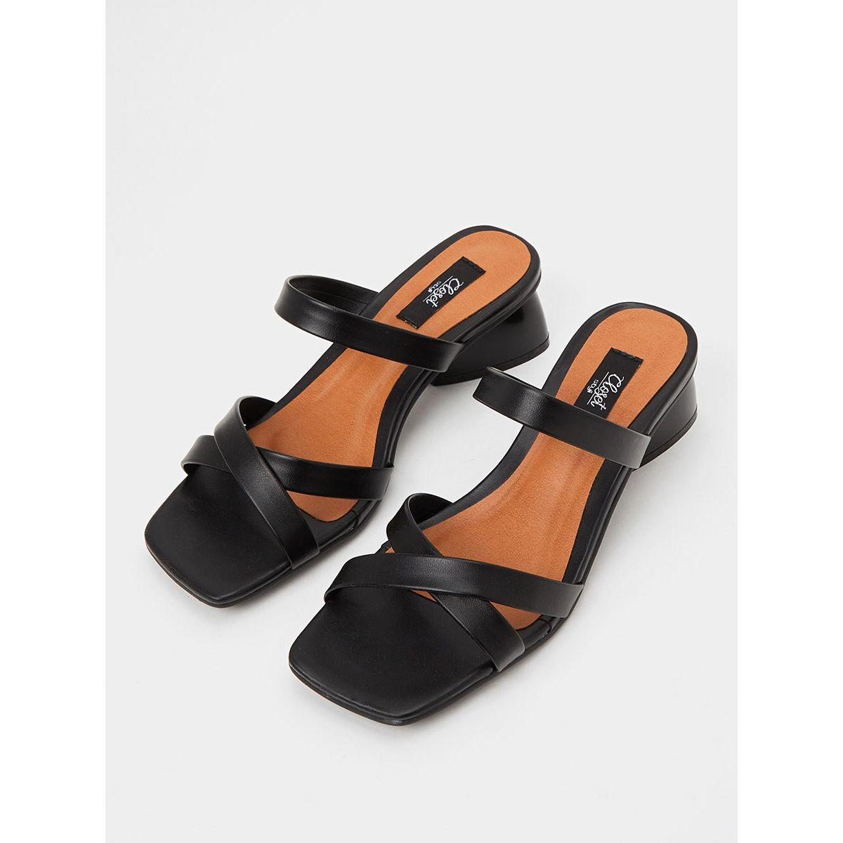 صندل بكعب منخفض وسيور كروس من ستايلي-women-shoes-heels-image-3