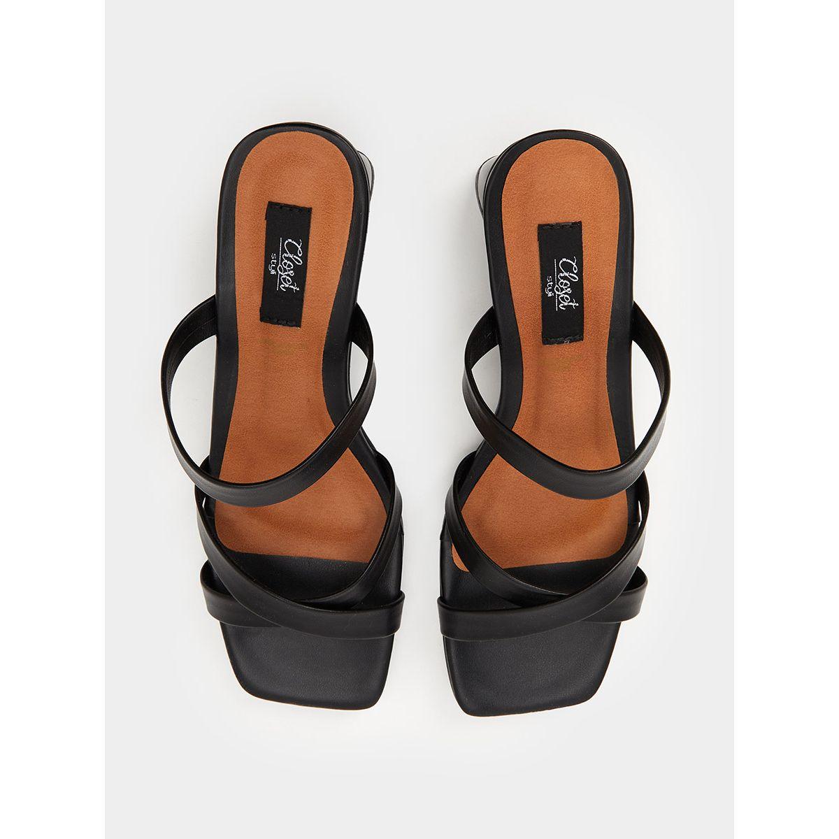 صندل بكعب منخفض وسيور كروس من ستايلي-women-shoes-heels-image-6