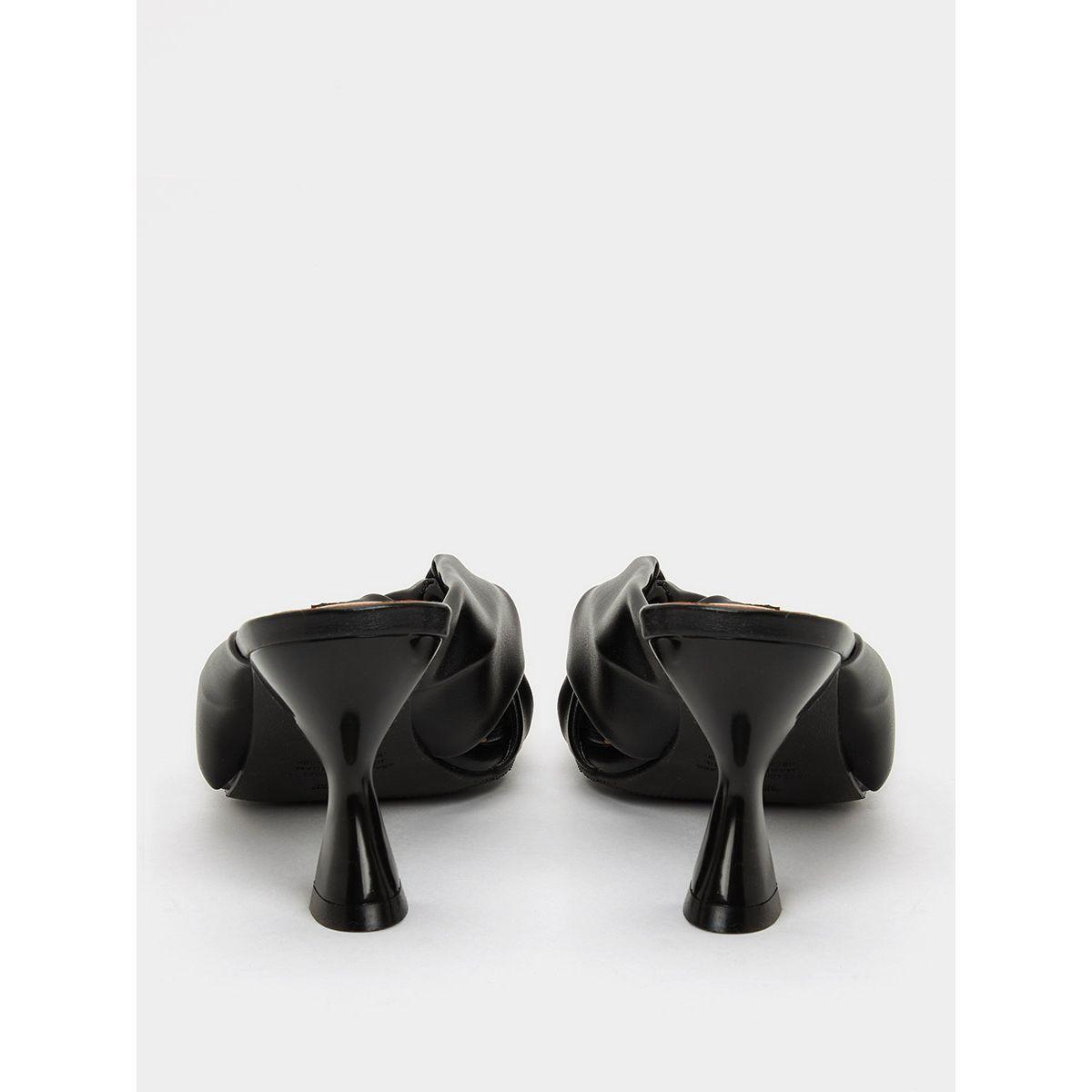 Styli Twisted Knot Detail Square Toe Heel Sandals-women-shoes-heels-image-3