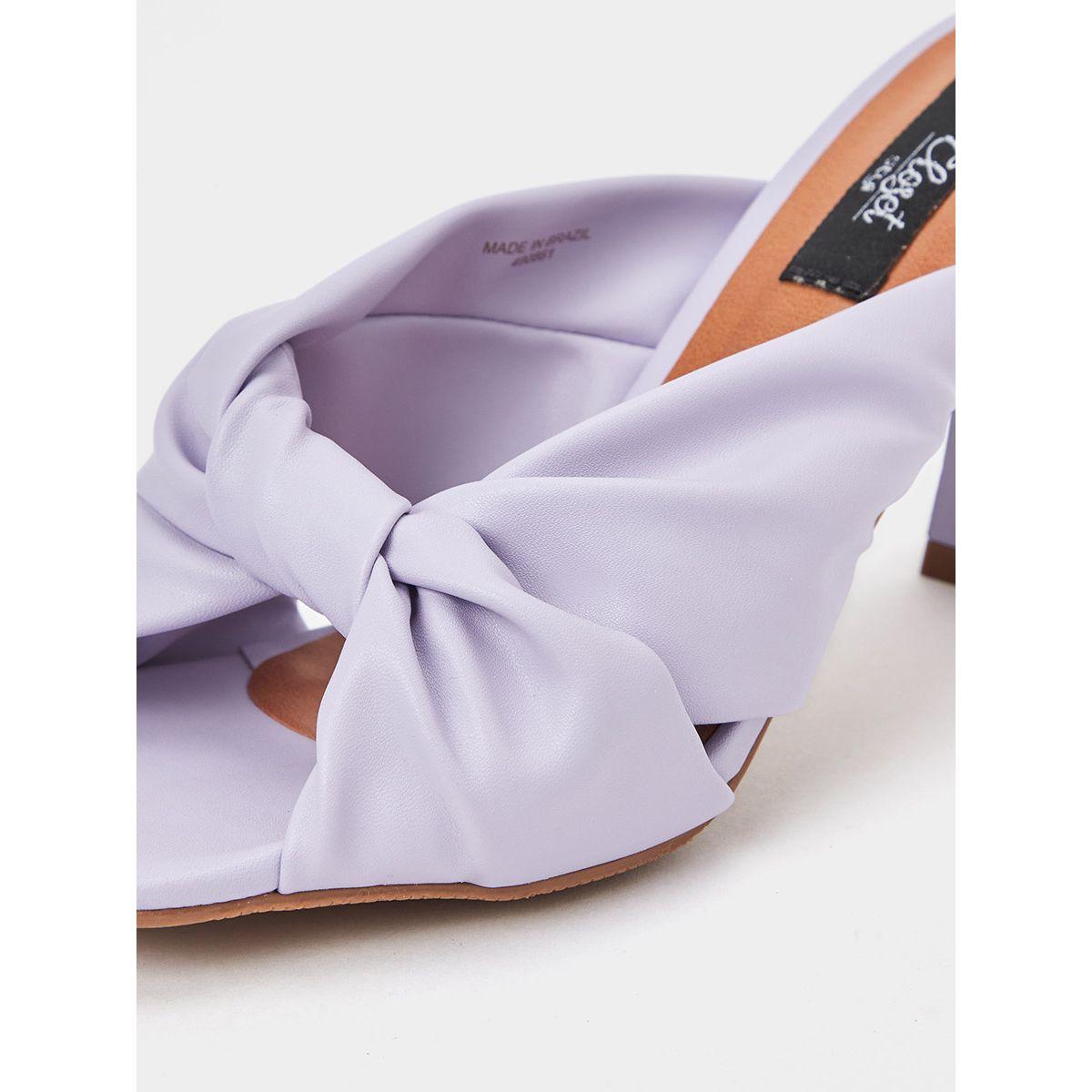 Styli Twisted Knot Detail Square Toe Heel Sandals-women-shoes-heels-image-4