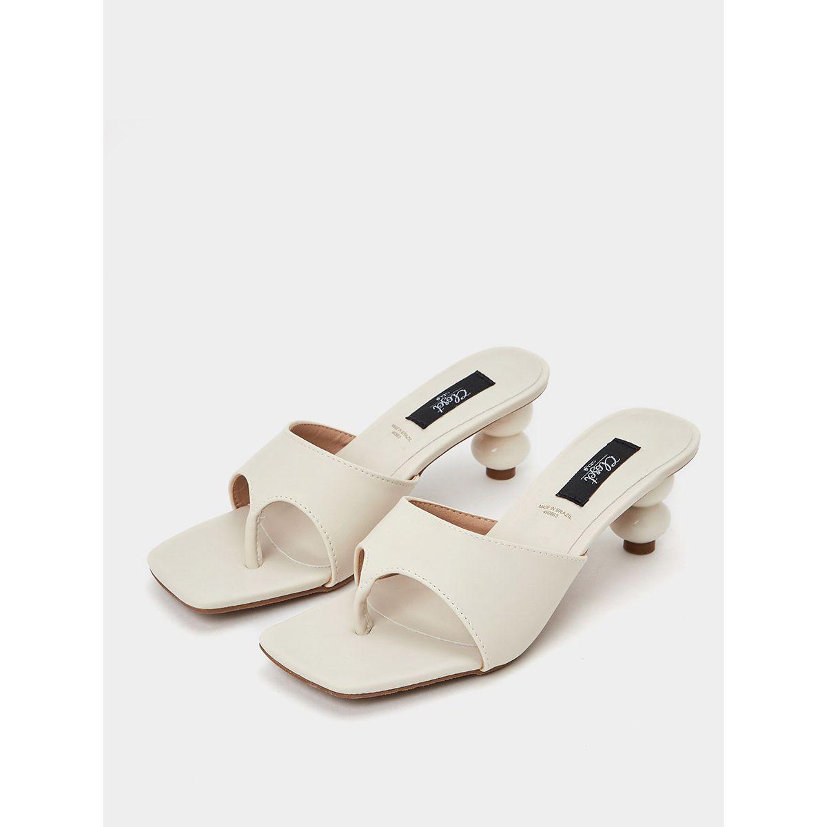 Styli Square Toe Architectural Heel Sandals-women-shoes-heels-image-2