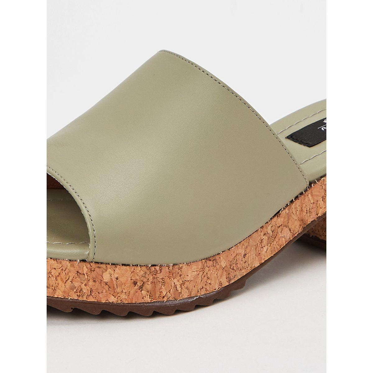 Styli Open Toe Cork Heel Sandals-women-shoes-heels-image-4