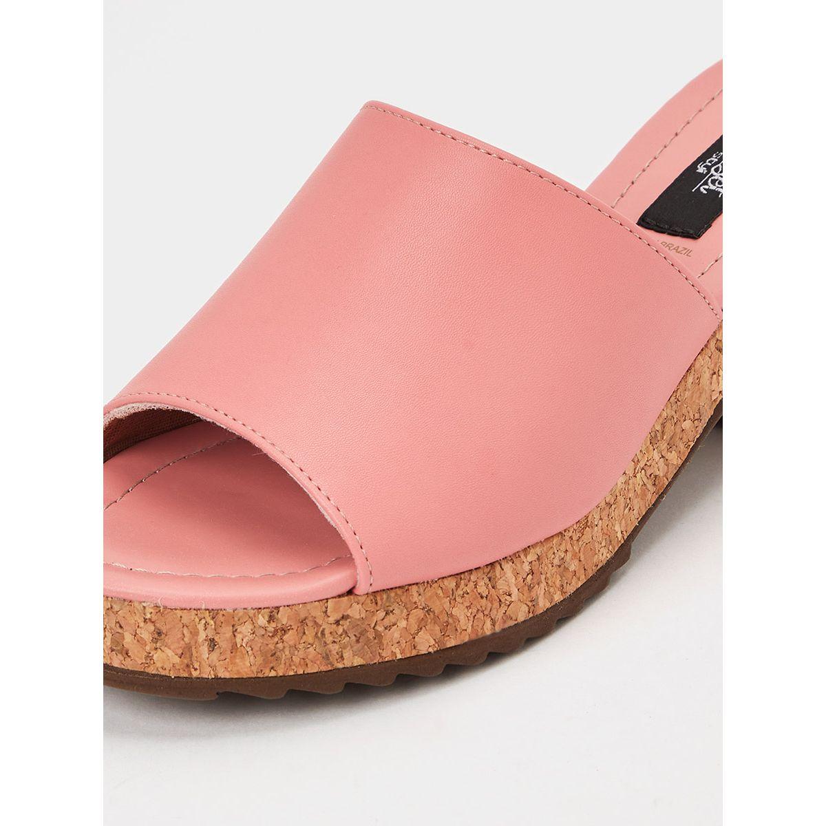 Styli Open Toe Cork Heel Sandals-women-shoes-heels-image-4