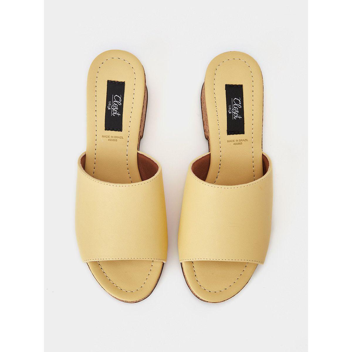 Styli Open Toe Cork Heel Sandals-women-shoes-heels-image-5
