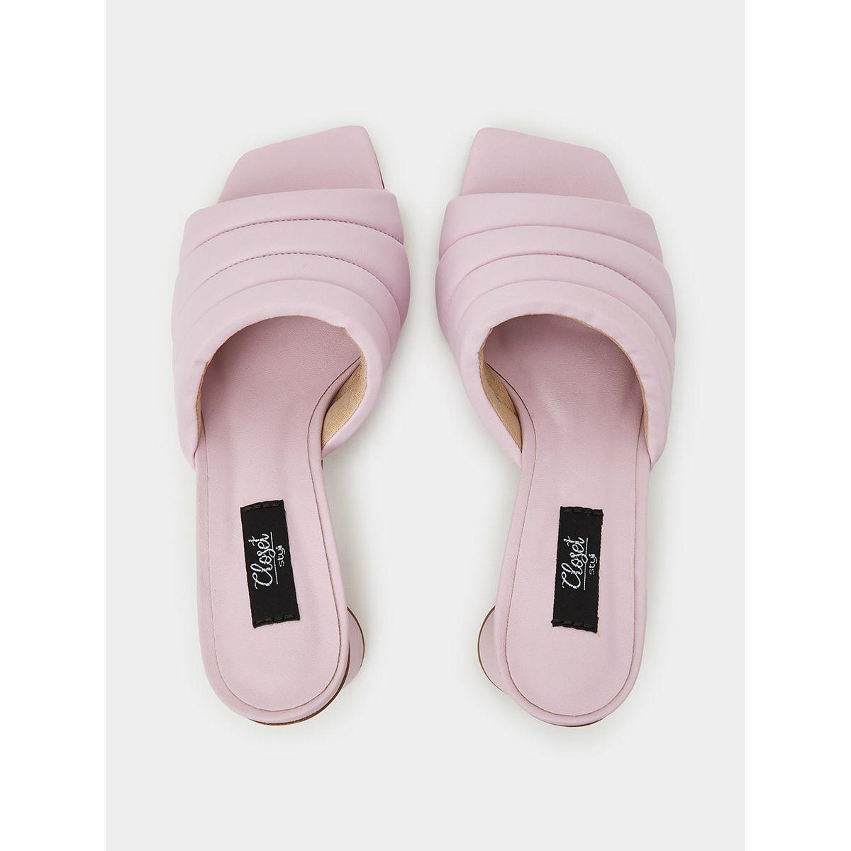 Styli Padded Square Toe Flared Heel Sandals-women-shoes-heels-image-5