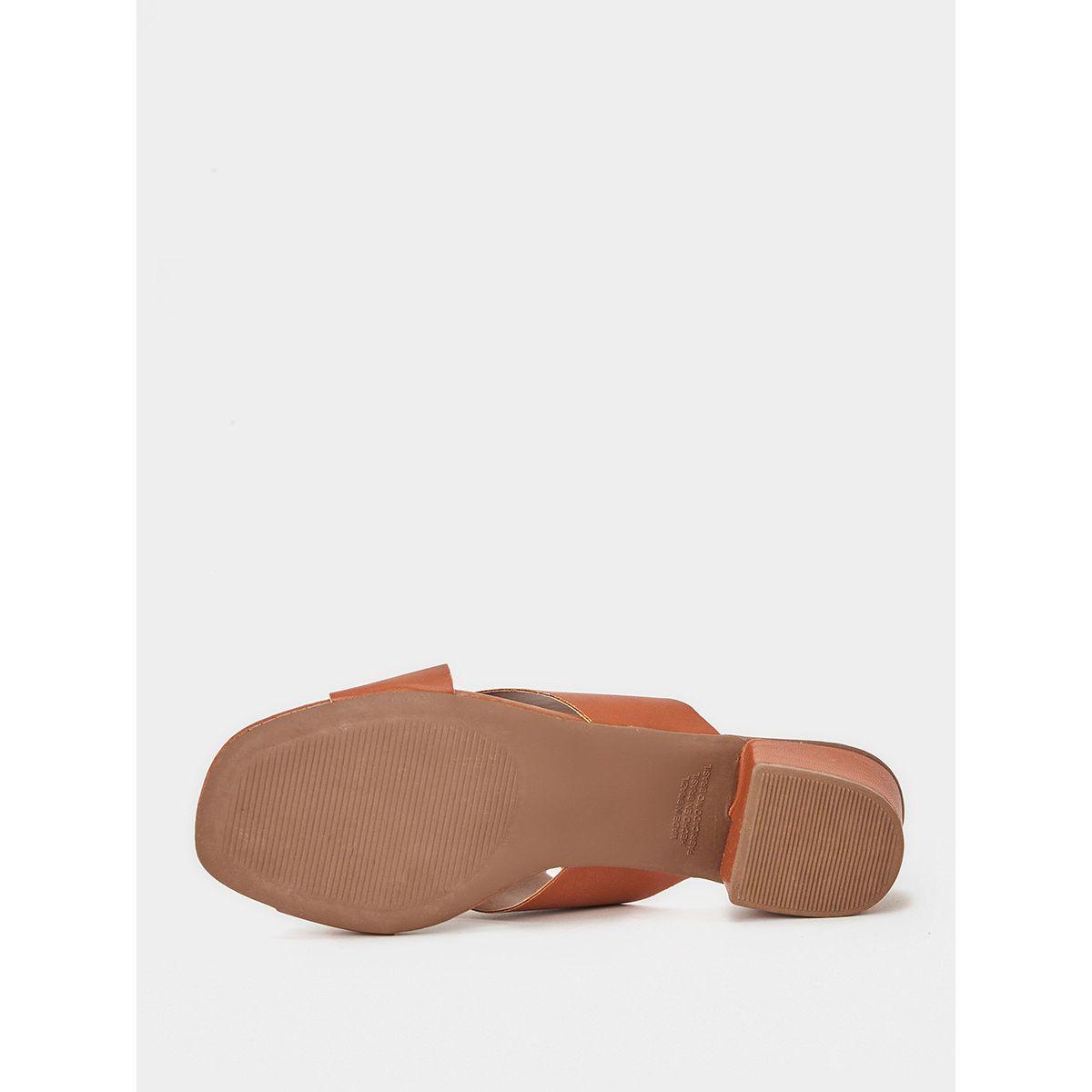 Styli Cross Band Block Heel Mule Sandals-women-shoes-heels-image-5