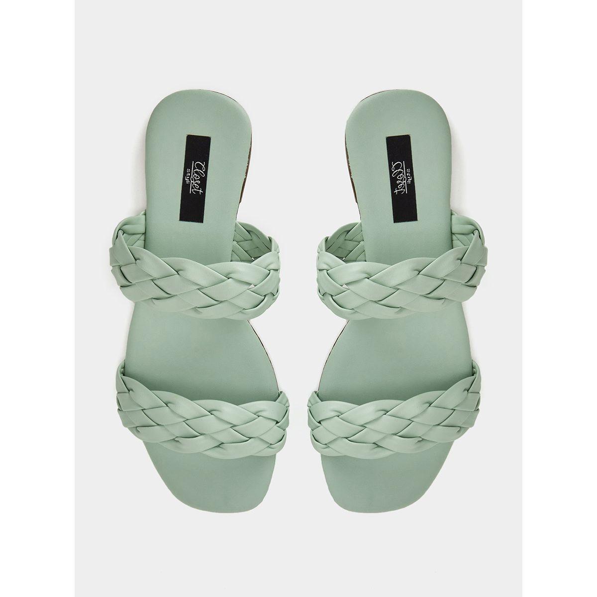 Styli Braided Double Strap Sandals-women-shoes-sandals-flats-image-5