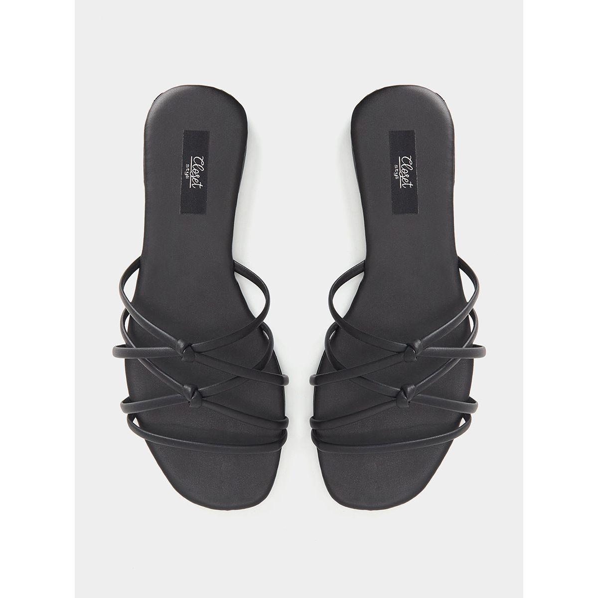 Styli Multi Cross Strap Flat Sandals-women-shoes-sandals-flats-image-5