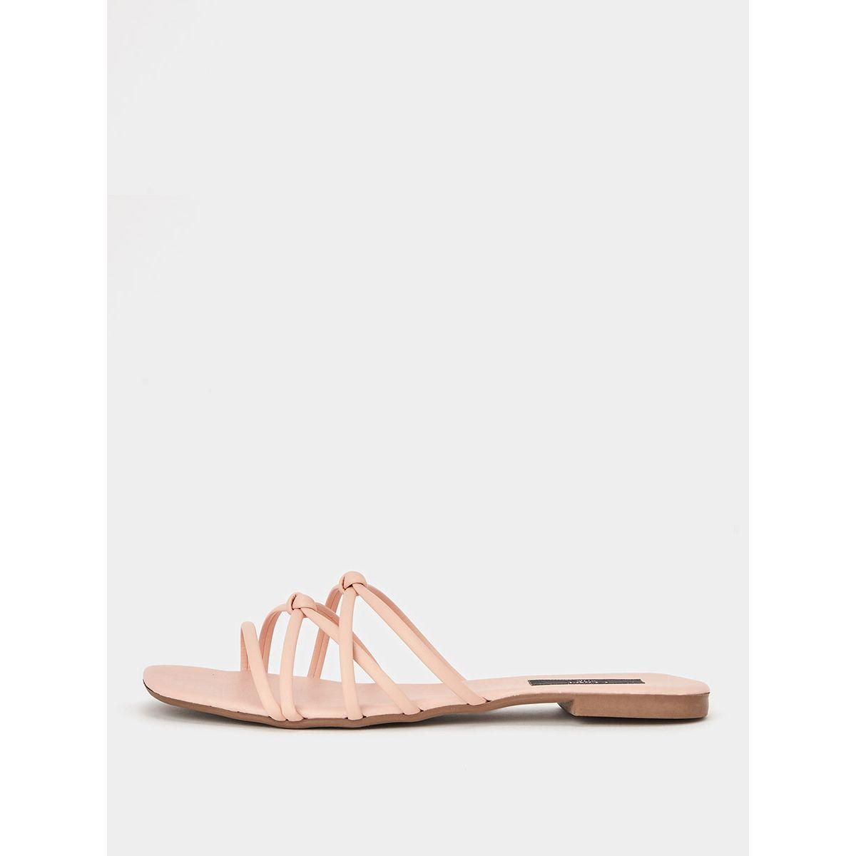 Styli Multi Cross Strap Flat Sandals-women-shoes-sandals-flats-image-1