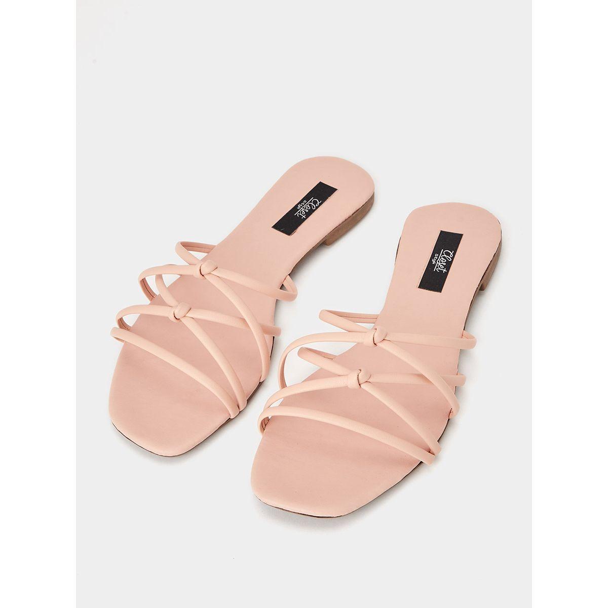 Styli Multi Cross Strap Flat Sandals-women-shoes-sandals-flats-image-2