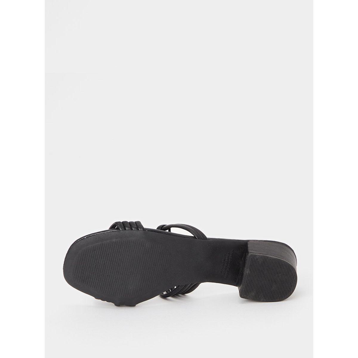 Styli Knot Strap Detail Block Heel Sandals-women-shoes-heels-image-6