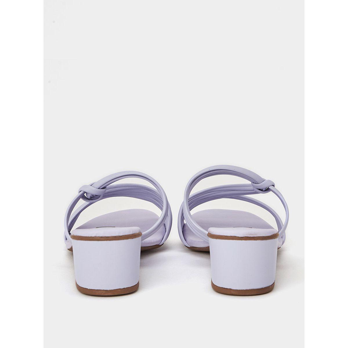 Styli Knot Strap Detail Block Heel Sandals-women-shoes-heels-image-3