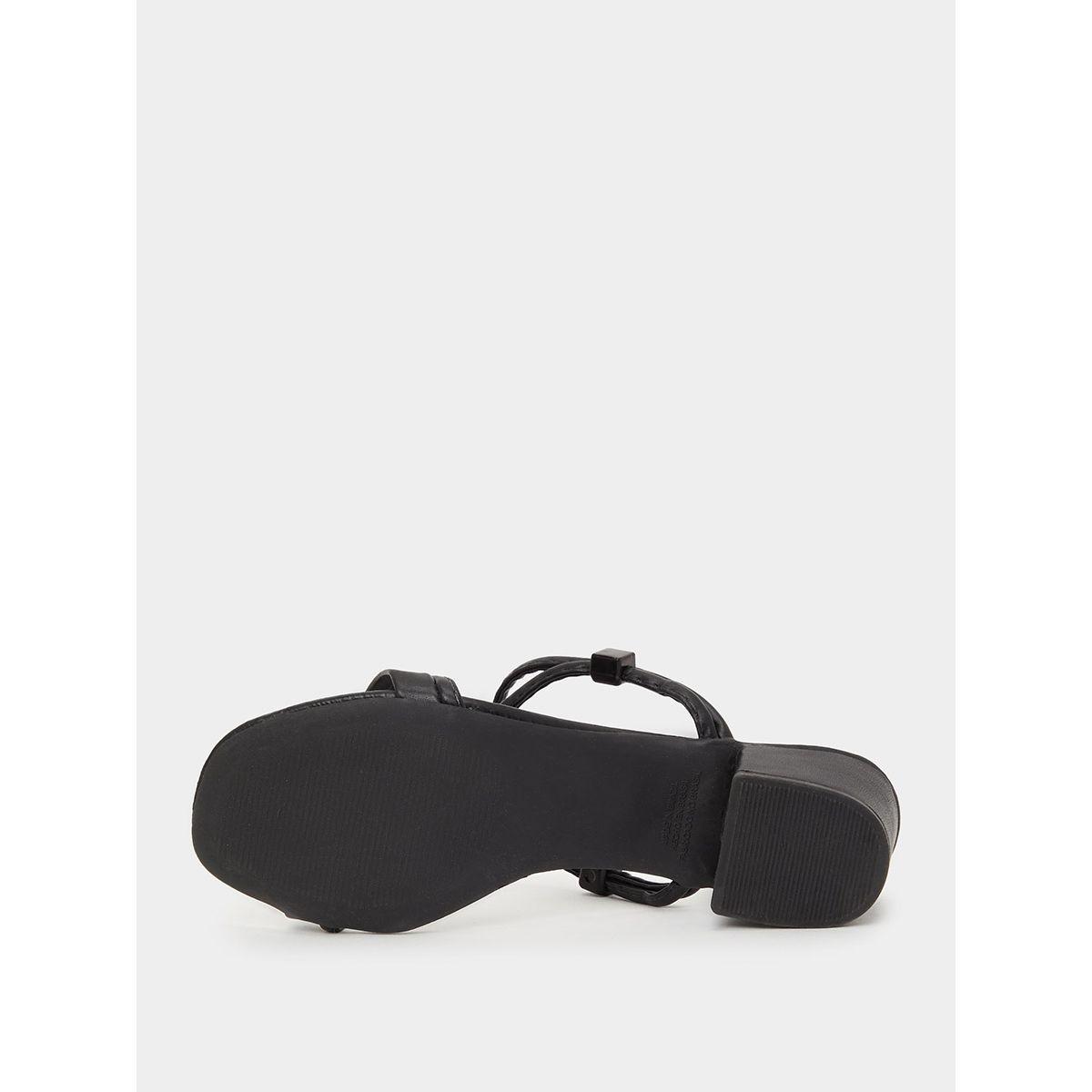 Styli Strap Detail Block Heel Mule Sandals-women-shoes-heels-image-6