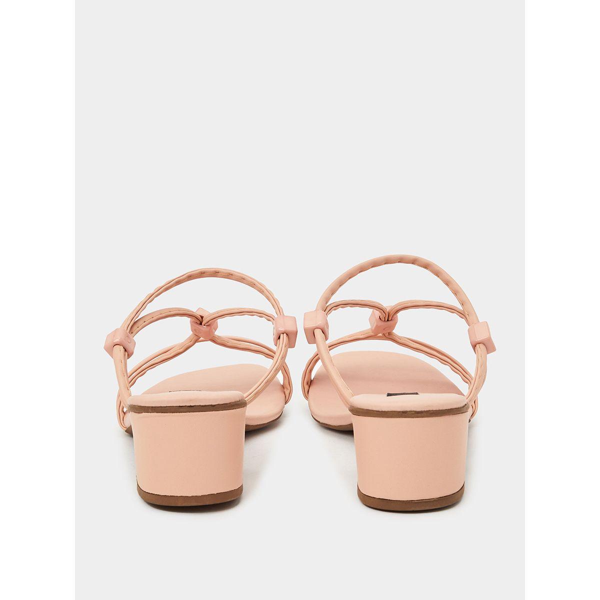 Styli Strap Detail Block Heel Mule Sandals-women-shoes-heels-image-3