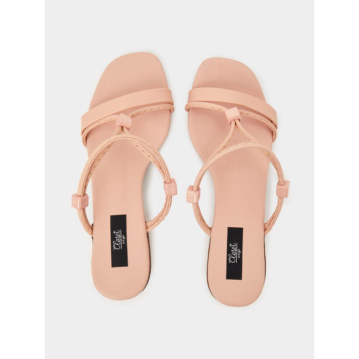 Styli Strap Detail Block Heel Mule Sandals-women-shoes-heels-image-5