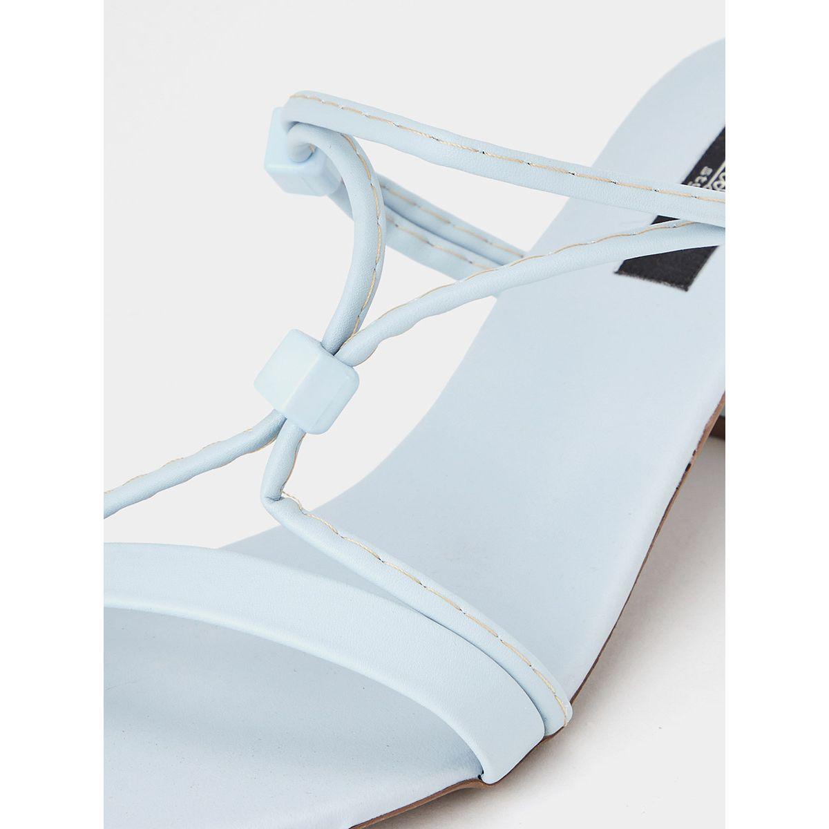 Styli Strap Detail Block Heel Mule Sandals-women-shoes-heels-image-4