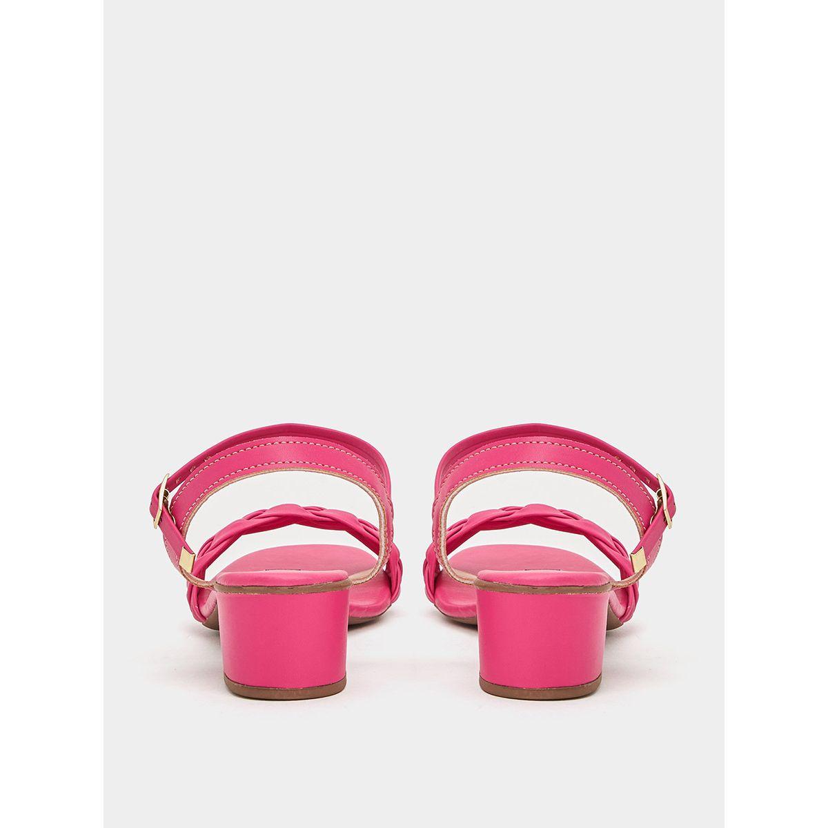 Styli Braided Block Heel Slingback Sandals-women-shoes-heels-image-3