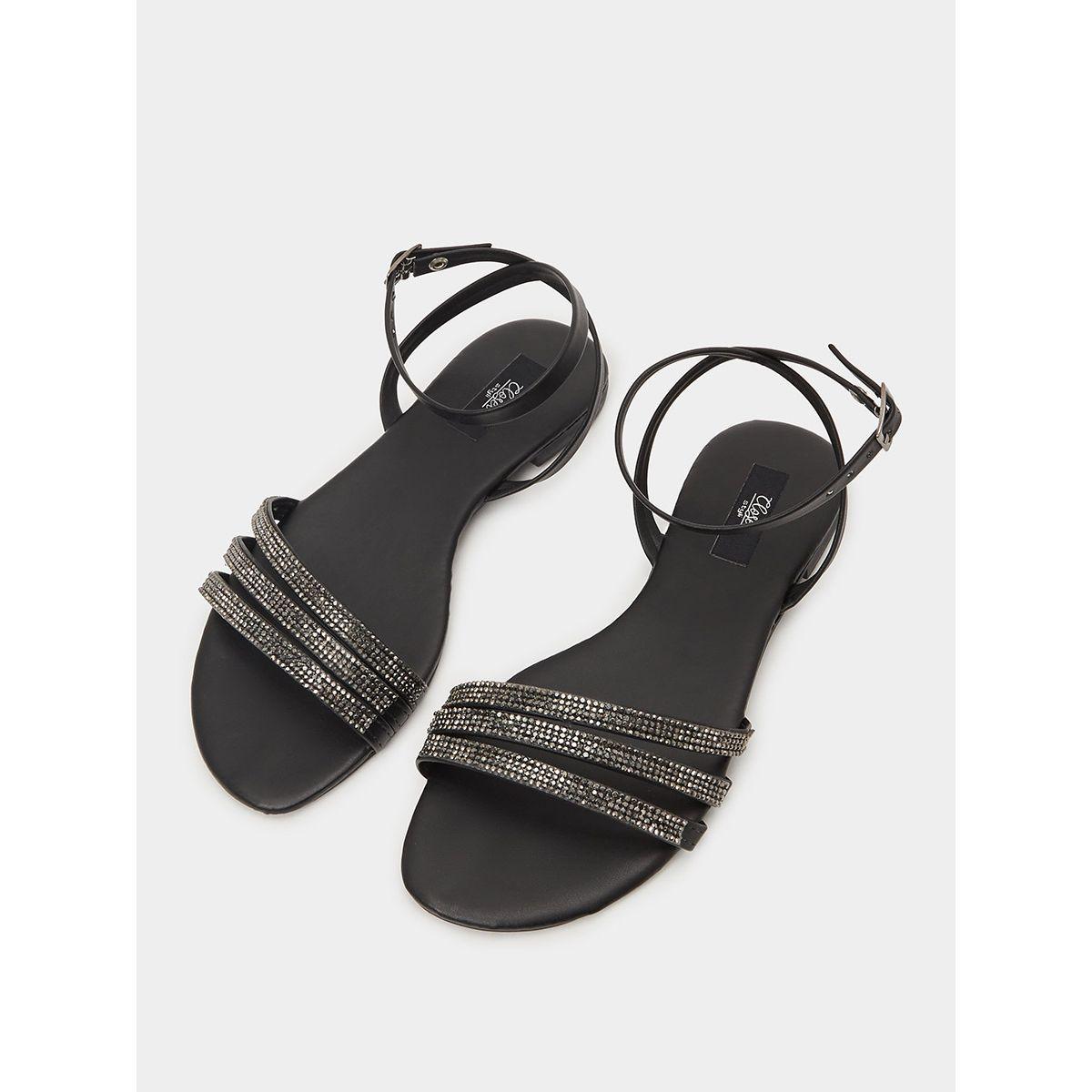 صندل فلات بسيور بطول الكاحل من ستايلي-women-shoes-sandals-flats-image-2
