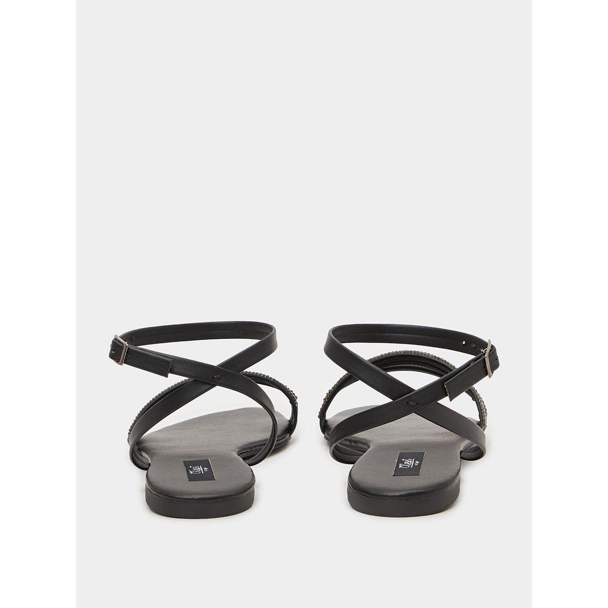 صندل فلات بسيور بطول الكاحل من ستايلي-women-shoes-sandals-flats-image-4