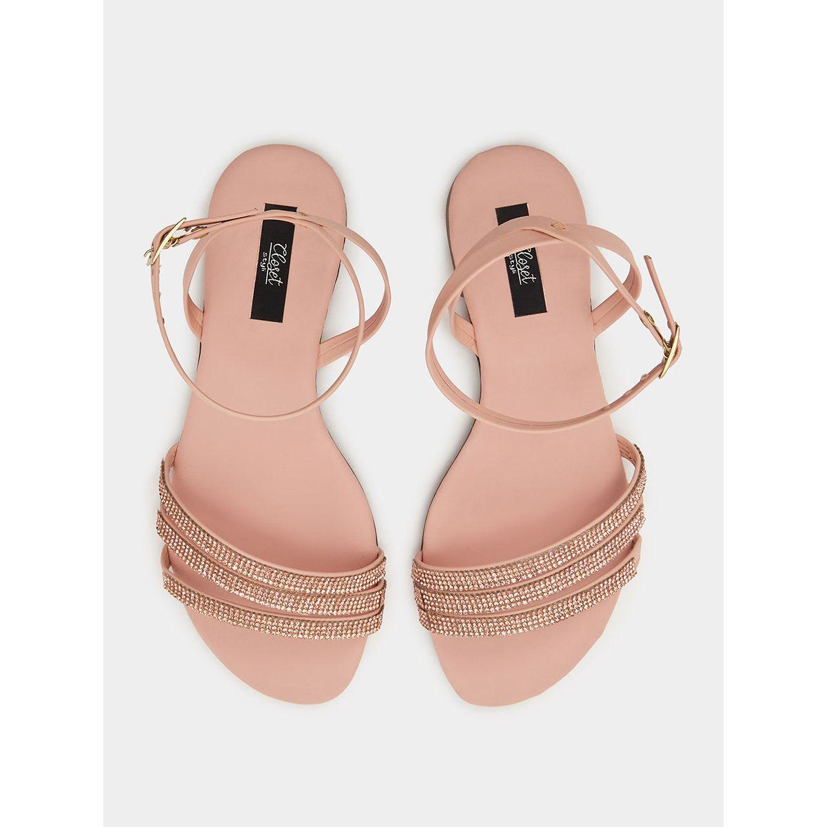 صندل فلات بسيور بطول الكاحل من ستايلي-women-shoes-sandals-flats-image-5