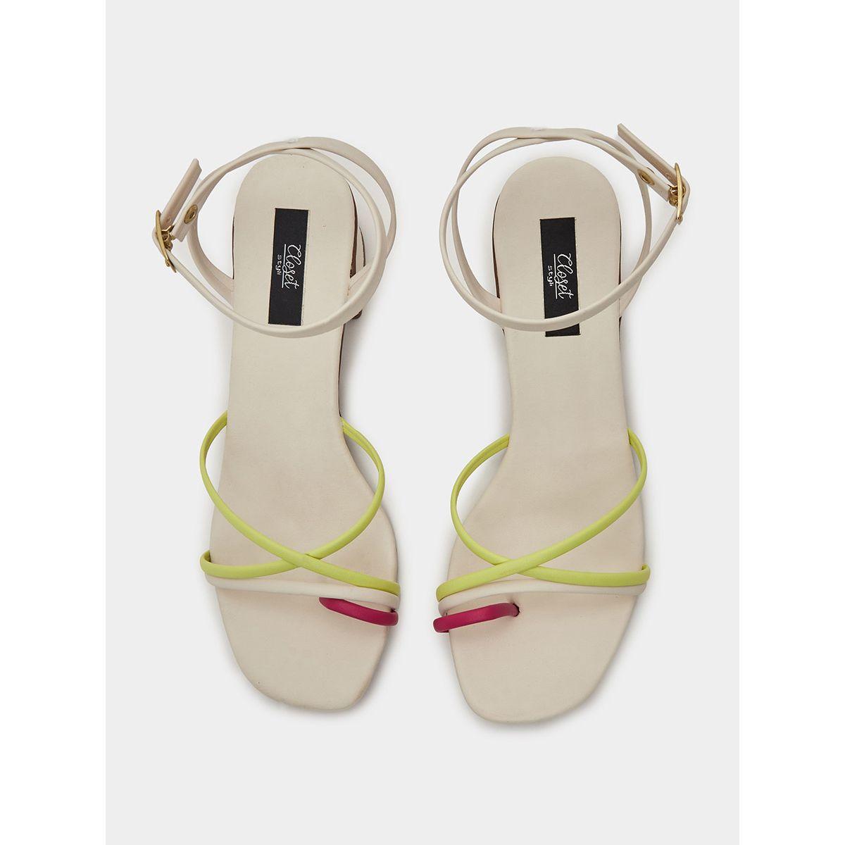 Styli Toe-Ring Detail Block Heel Sandals-women-shoes-heels-image-5
