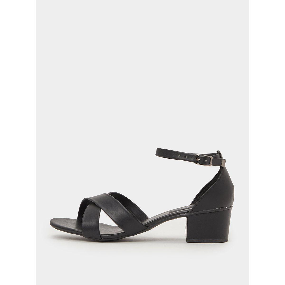 Styli Cross Band Ankle Strap Sandals-women-shoes-heels-image-1