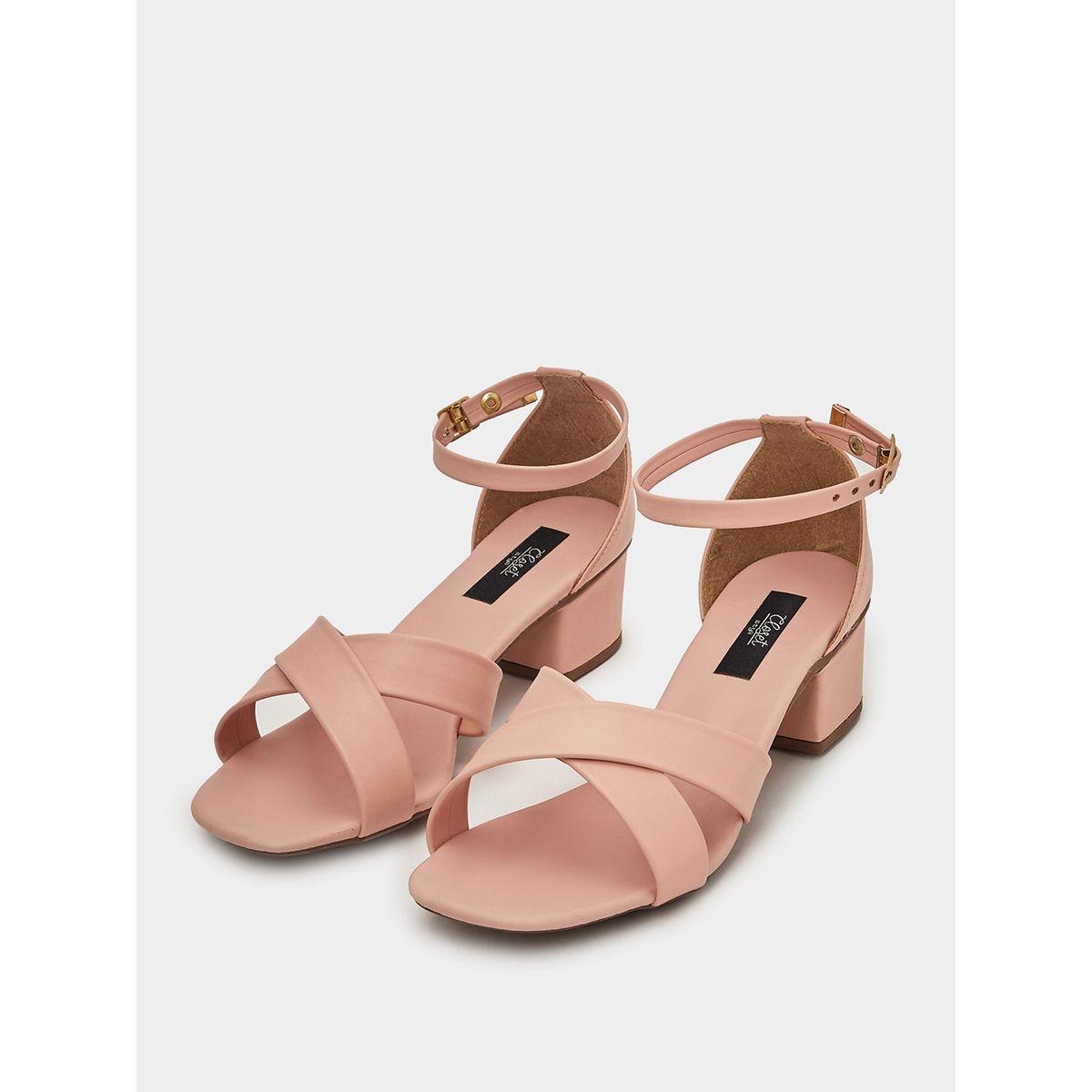 Styli Cross Band Ankle Strap Sandals-women-shoes-heels-image-2