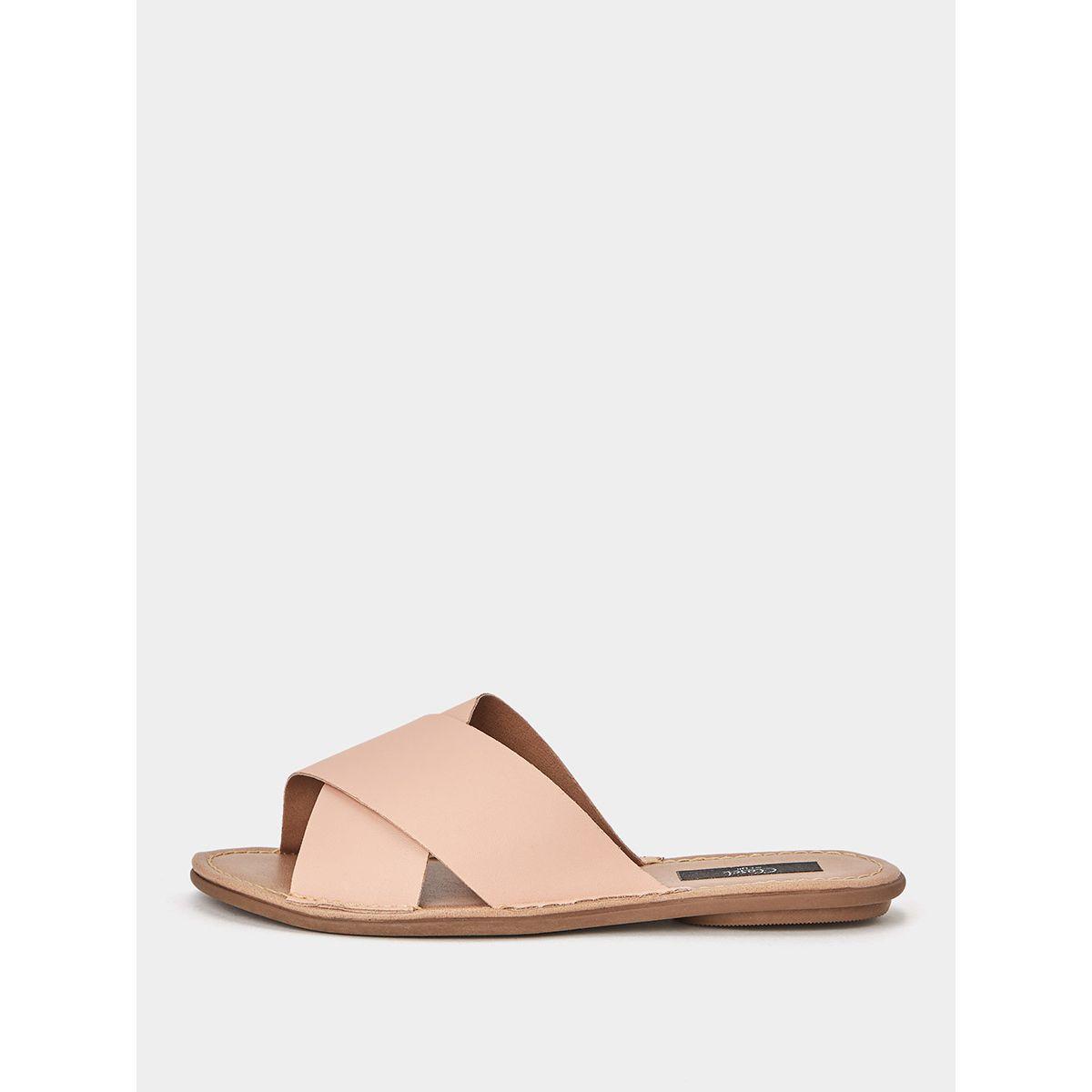 صندل فلات بسيور كروس من ستايلي-women-shoes-sandals-flats-image-1