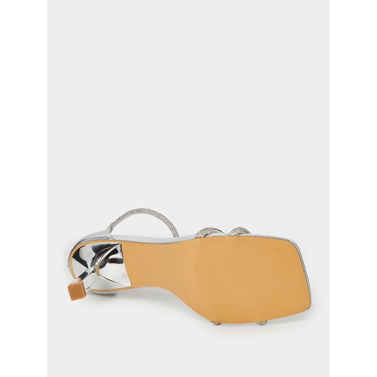 Styli Embellished Zip On Square Toe Heel Sandals-women-shoes-heels-image-7
