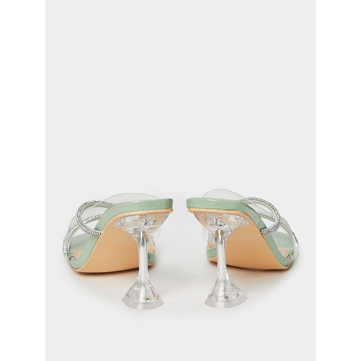 Styli Embellished Strap Sandals with Acrylic Spool Heel-women-shoes-heels-image-4