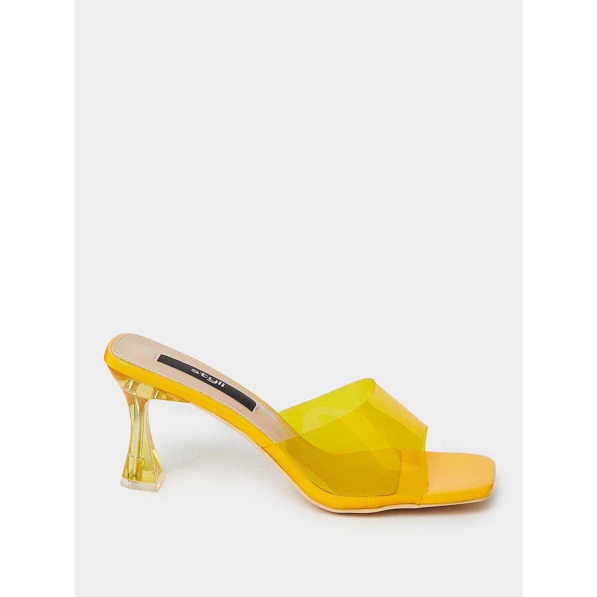 Styli Wide Transparent Strap Heel Sandals-women-shoes-heels-image-1