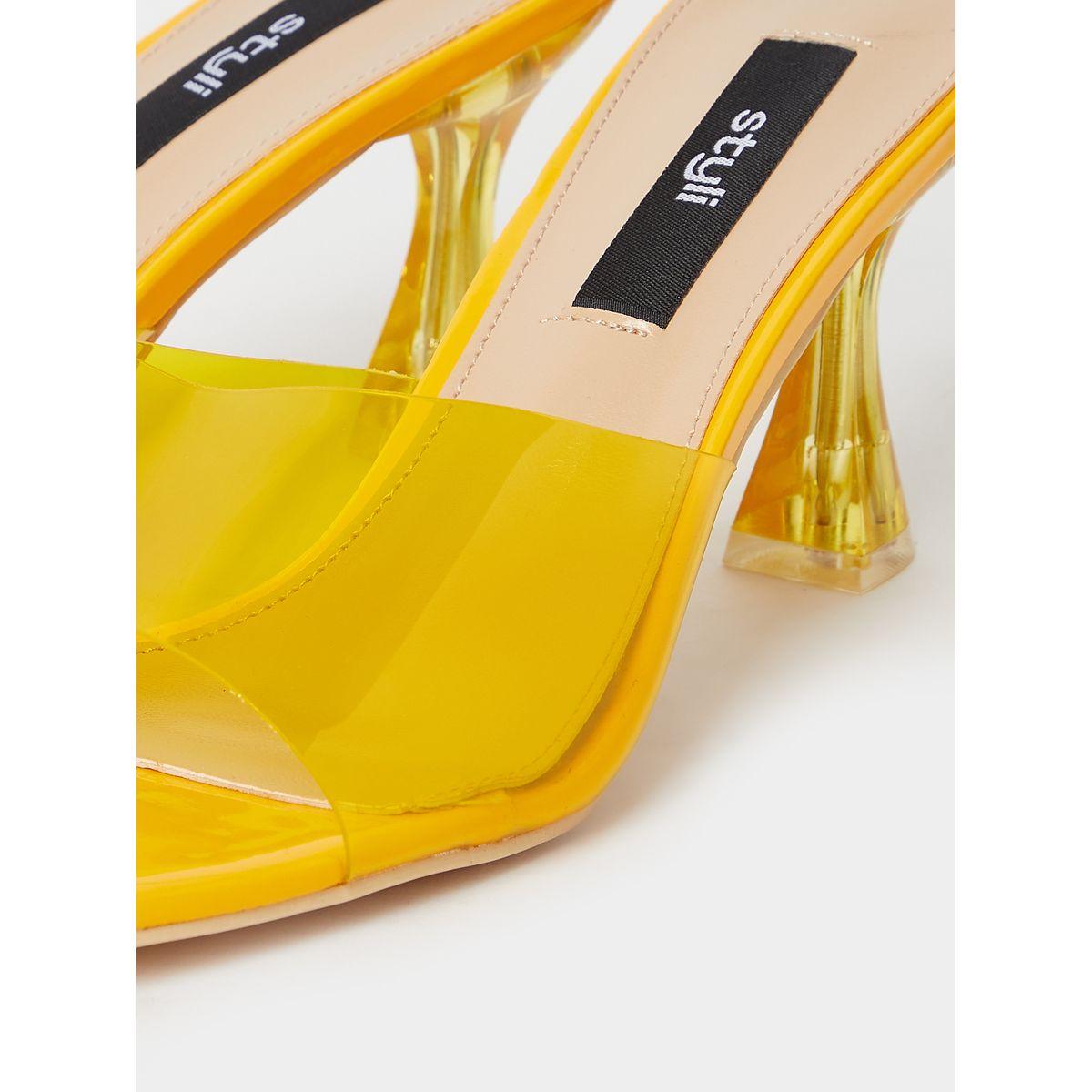 Styli Wide Transparent Strap Heel Sandals-women-shoes-heels-image-5