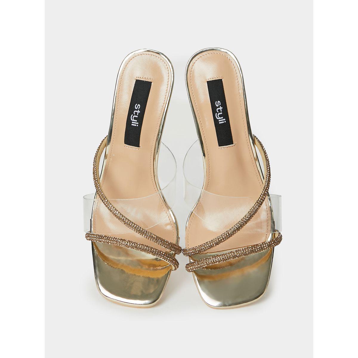 Styli Embellished Strap Sandals with Acrylic Block Heel-women-shoes-heels-image-6