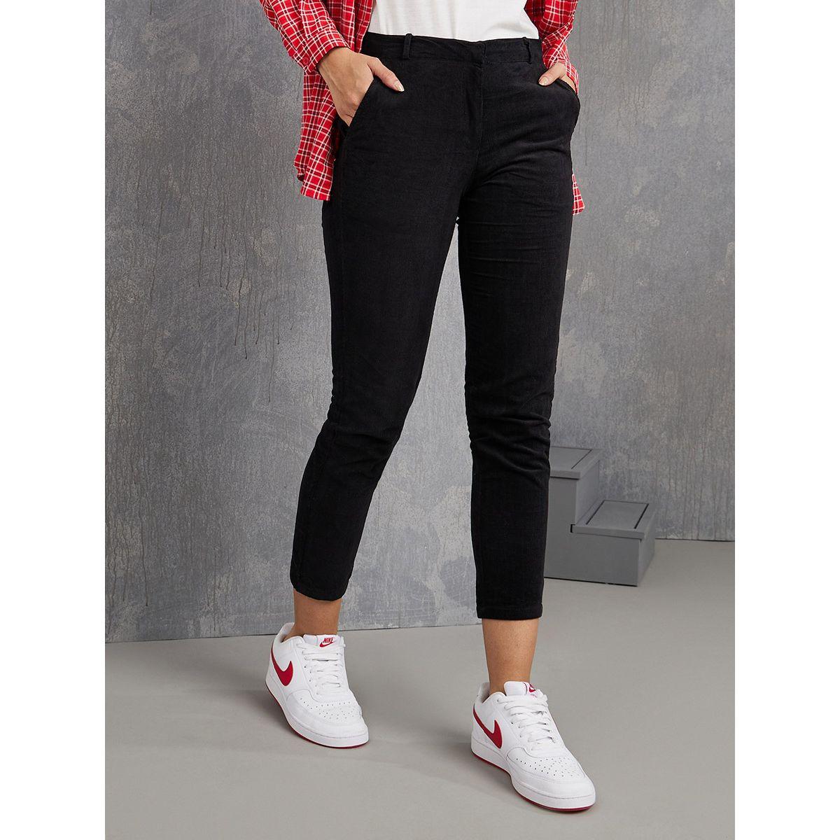 Styli Mid Rise Corduroy Skinny Crop Trouser-women-clothing-bottoms-trousers-image-1