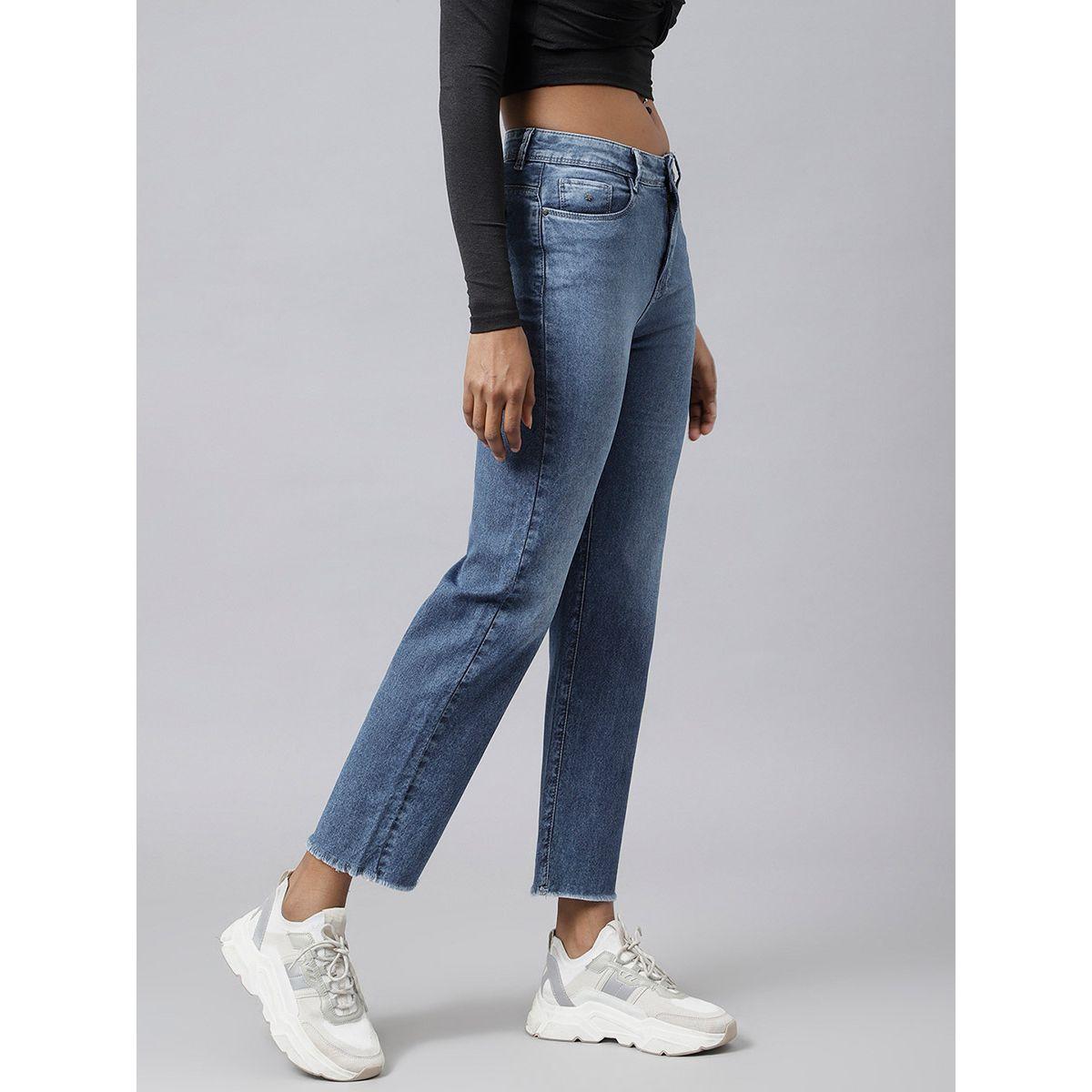 Styli Raw Hem Detail High Rise Straight Fit Jeans-women-clothing-bottoms-jeans-image-3