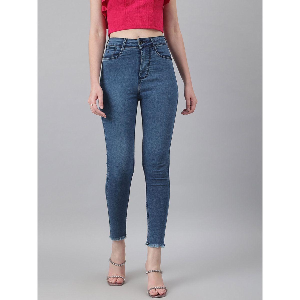 Styli Raw Hem Detail High Rise Skinny Jeans-women-clothing-bottoms-jeans-image-1