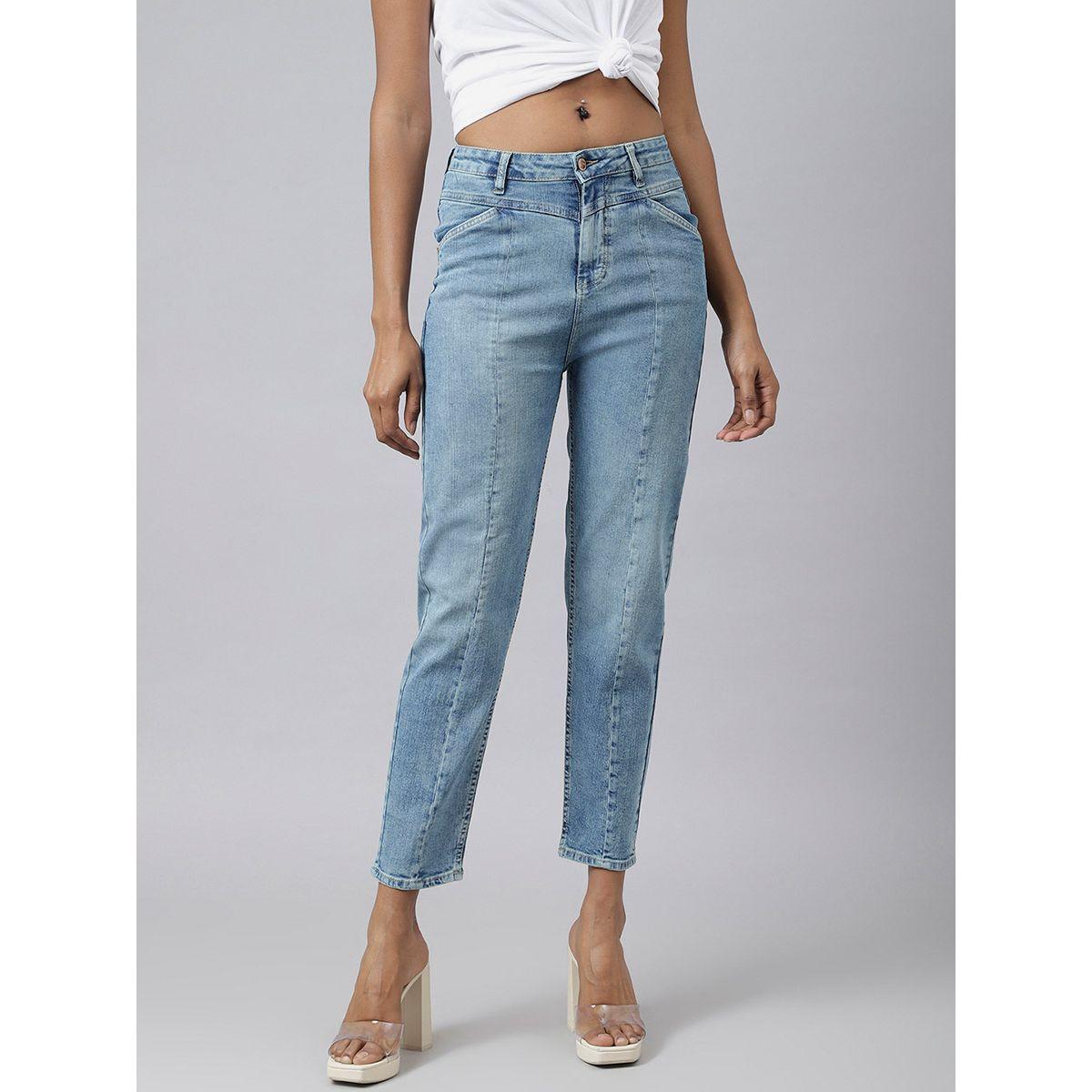 جينز بقصة موم وخصر عالي-women-clothing-bottoms-jeans-image-1