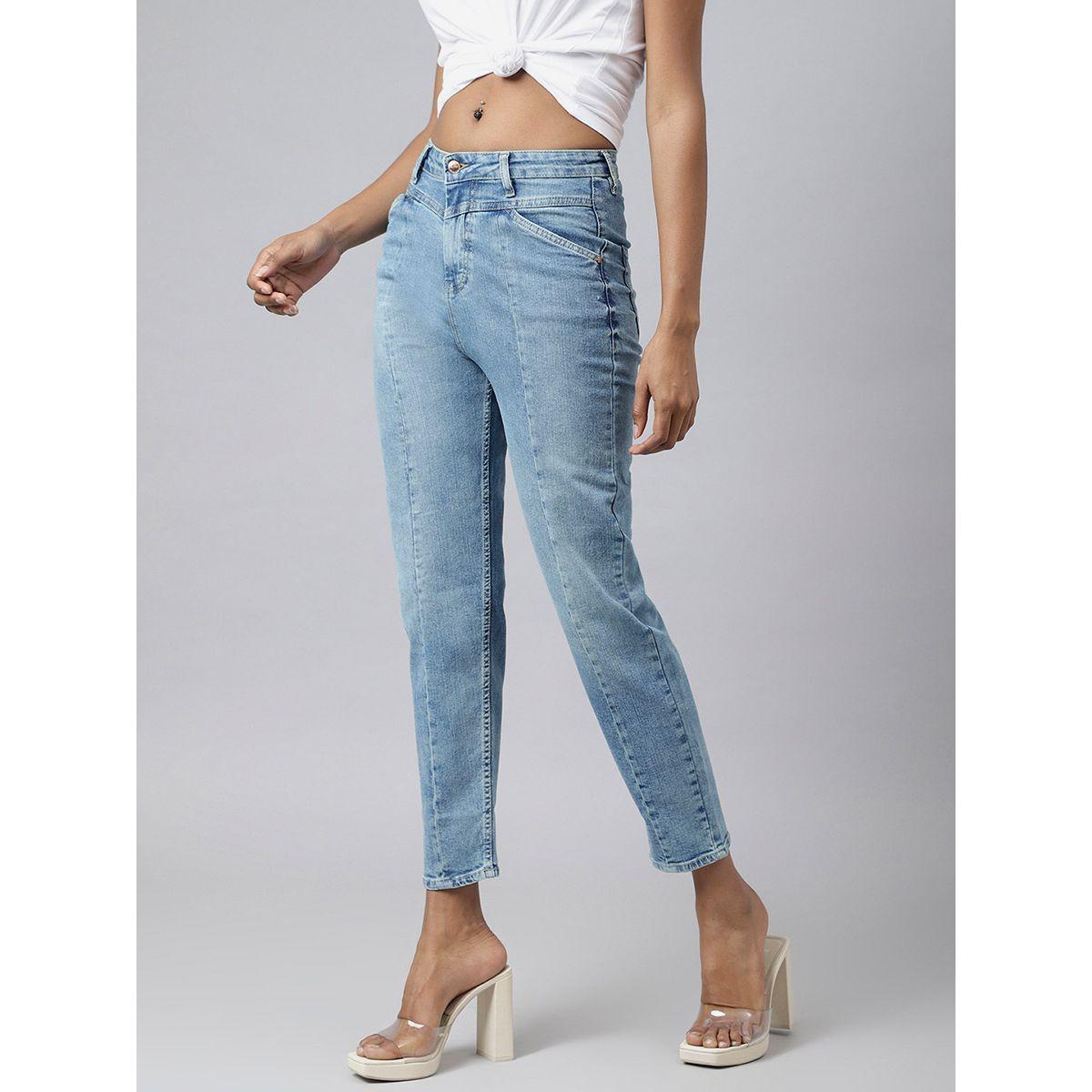 جينز بقصة موم وخصر عالي-women-clothing-bottoms-jeans-image-2