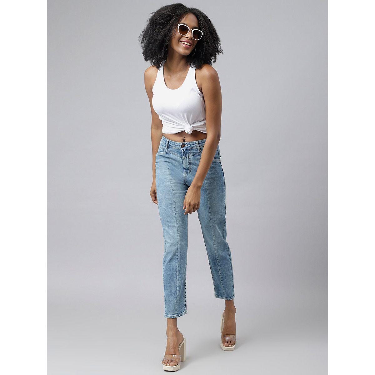 جينز بقصة موم وخصر عالي-women-clothing-bottoms-jeans-image-4