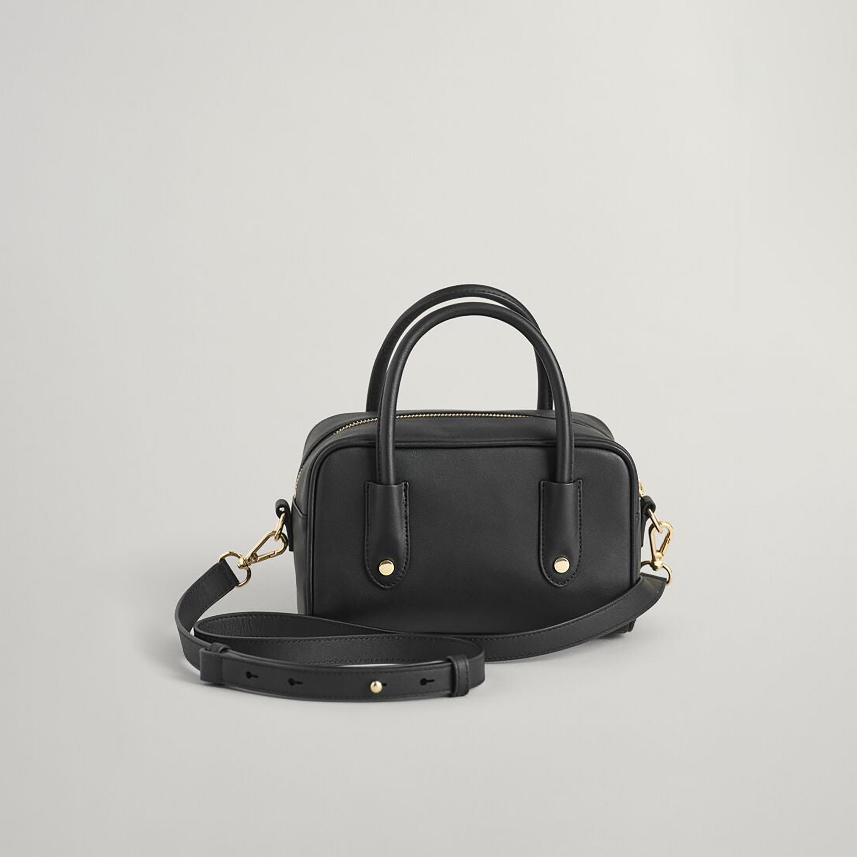 Gant Plain Double Handles Mini Leather Handheld Bag with Zip Closure-women-bagsandwallets-handbags-image-2