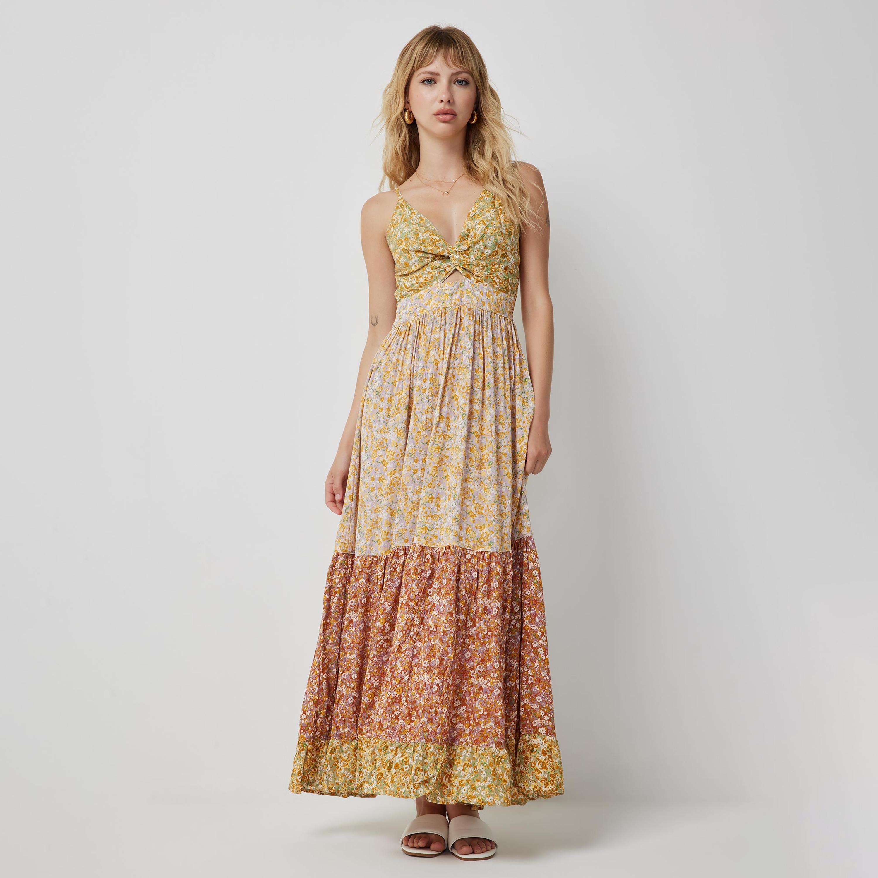 knee length dresses for ladies Cowl Neck Maxi Dress – Ardene main image 1