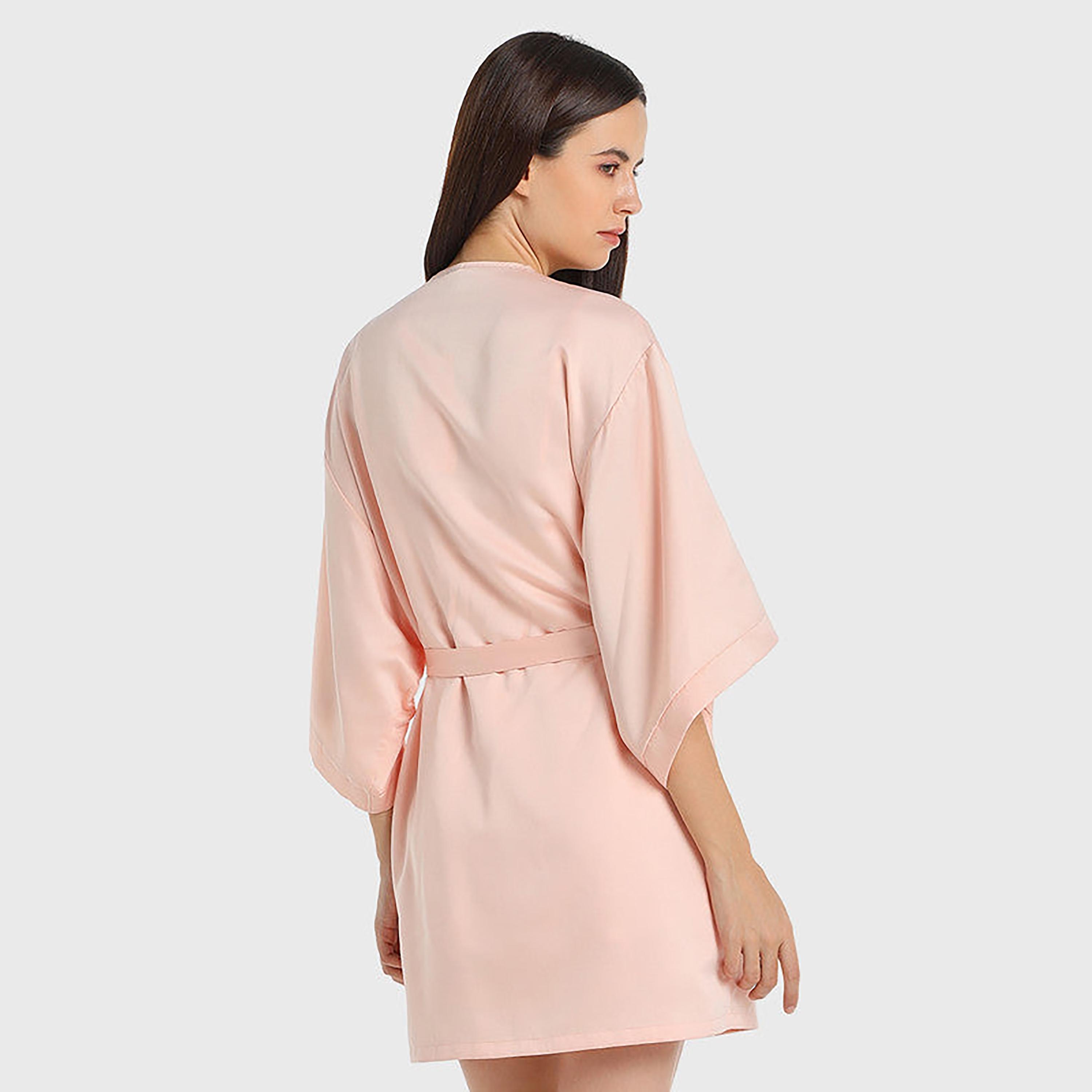 تفاصيل La Senza دانتيل برقبة V بأكمام واسعة وأكمام نسائية للنوم-women-clothing-nightwear-robes-image-5
