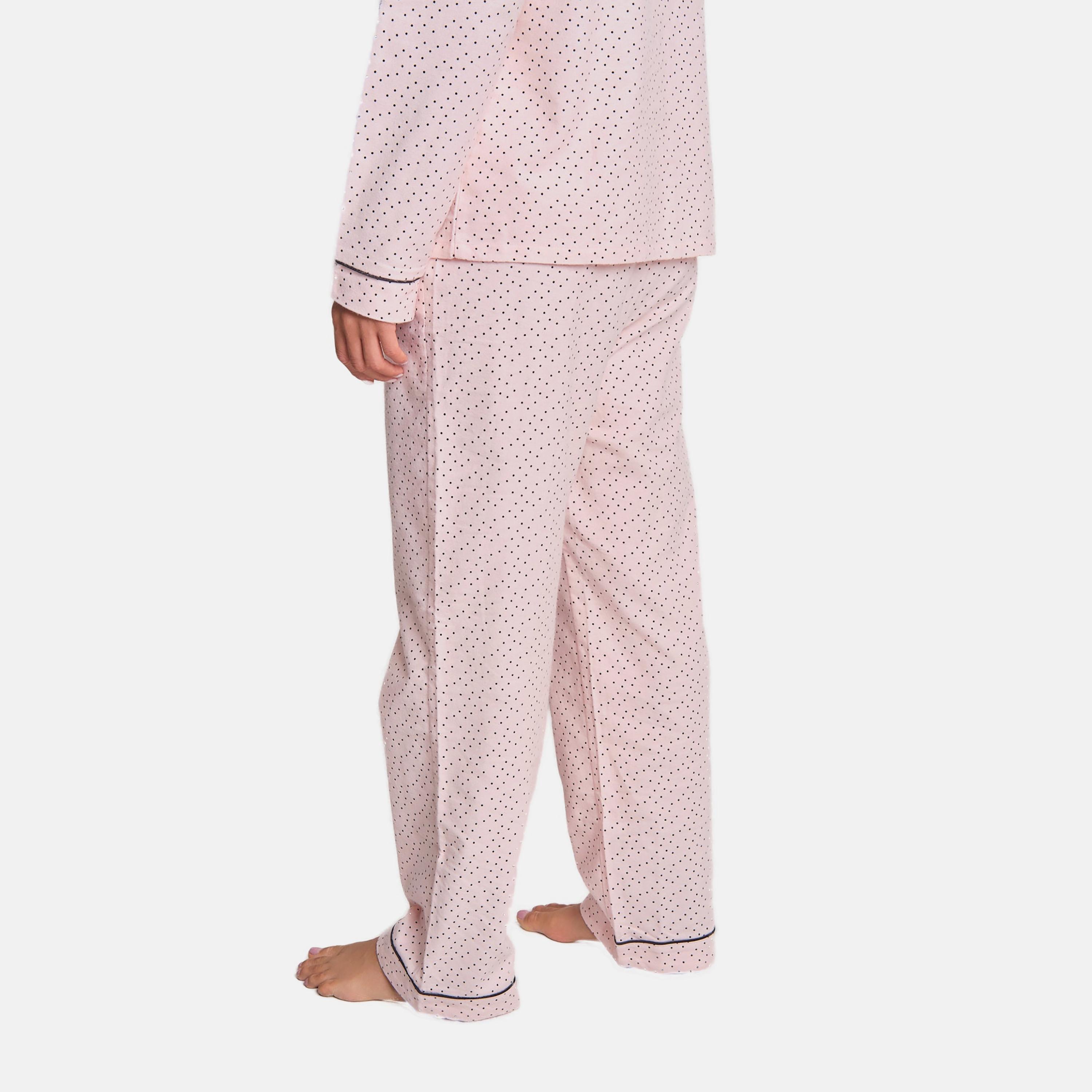 Isla & Evie Pyjama Set of 2 Polka Dot Shirt and Pyjama-women-clothing-nightwear-pyjamas-longsets-image-2