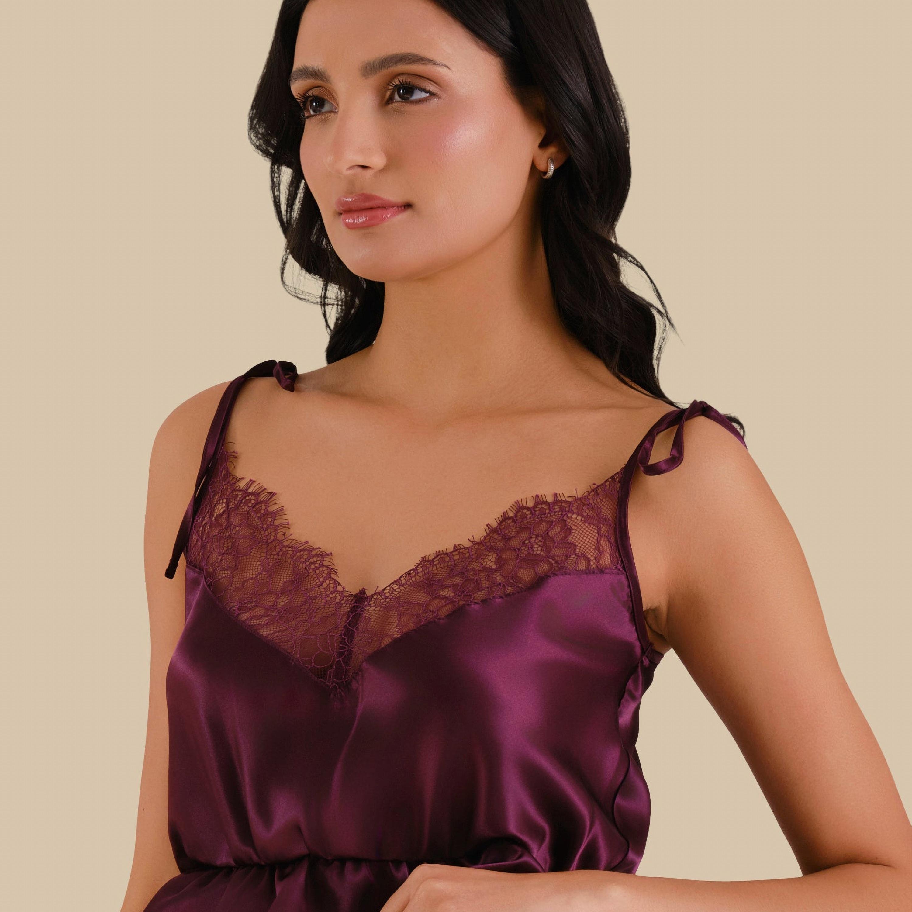 Isla & Evie Women's Cami Set of 2 Plain Top and Shorts-women-clothing-nightwear-pyjamas-shortsets-image-2