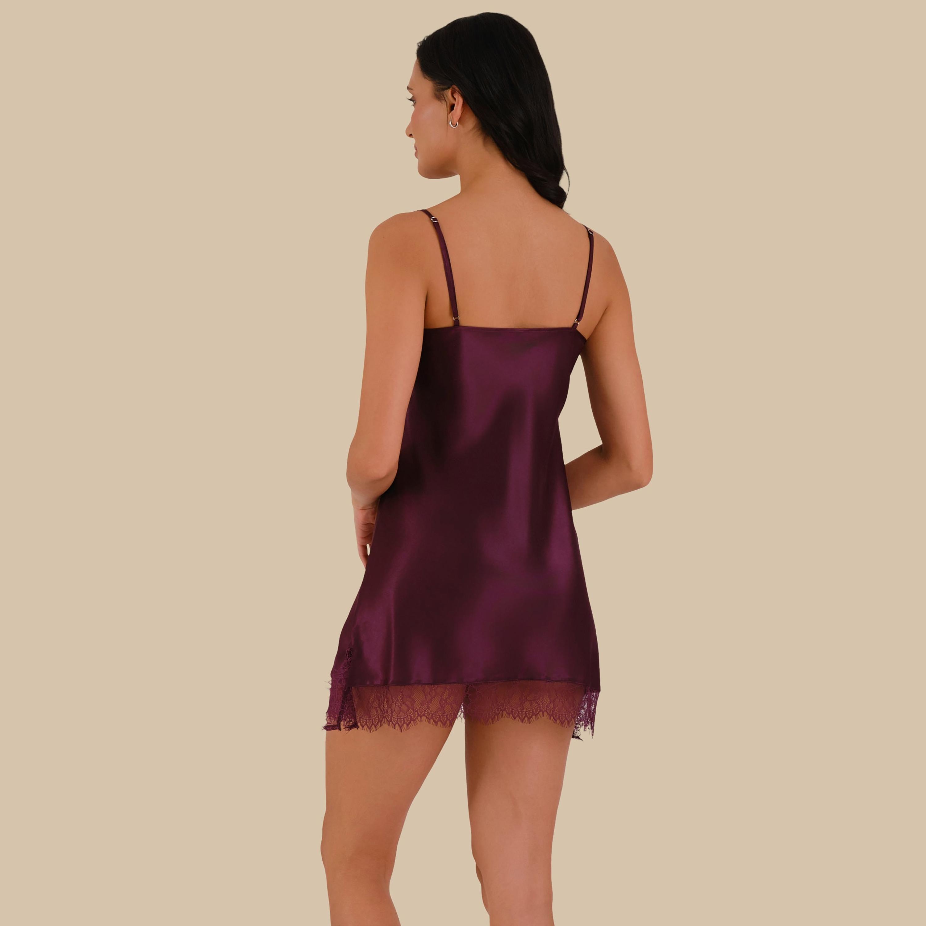فستان نوم نسائي سادة بدون أكمام بحمالات من إيسلا اند إيفي-women-clothing-nightwear-nighties-image-4