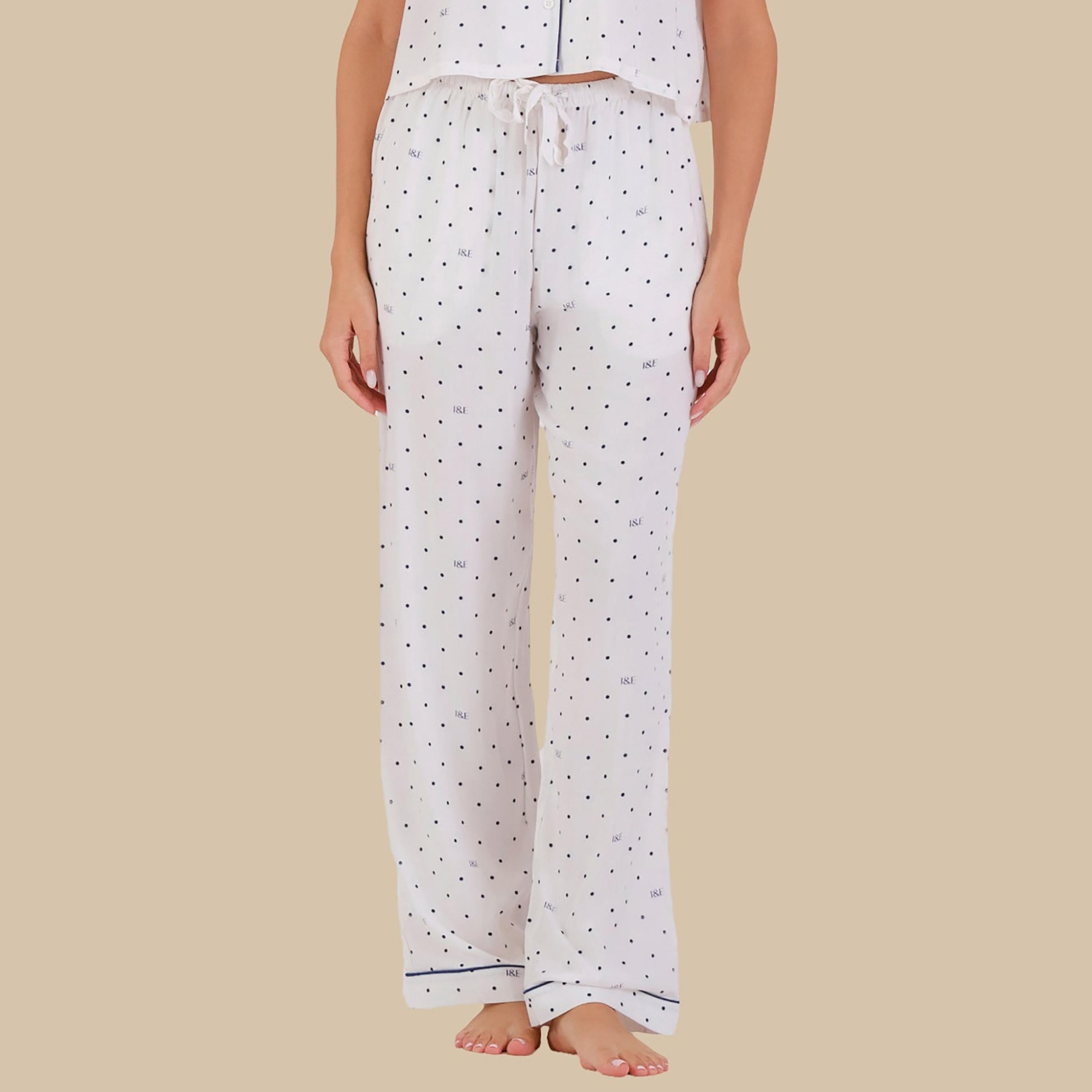Isla & Evie طقم بيجامة نسائي مكون من 2 قميص بولكا دوت وبيجامة-women-clothing-nightwear-pyjamas-longsets-image-3