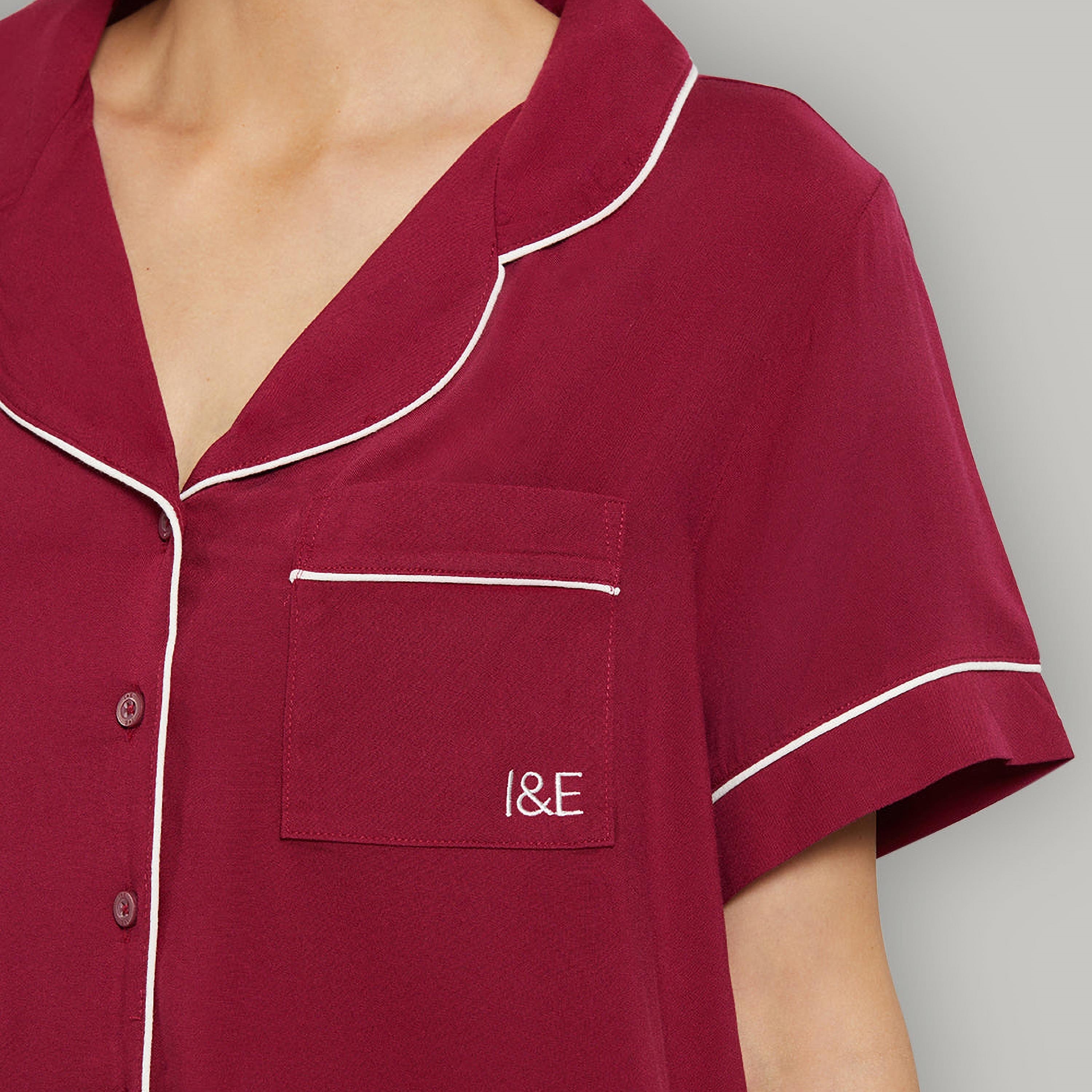 طقم بيجامة نسائي من Isla & Evie من 2 قميص سادة وبيجامة-women-clothing-nightwear-pyjamas-longsets-image-4