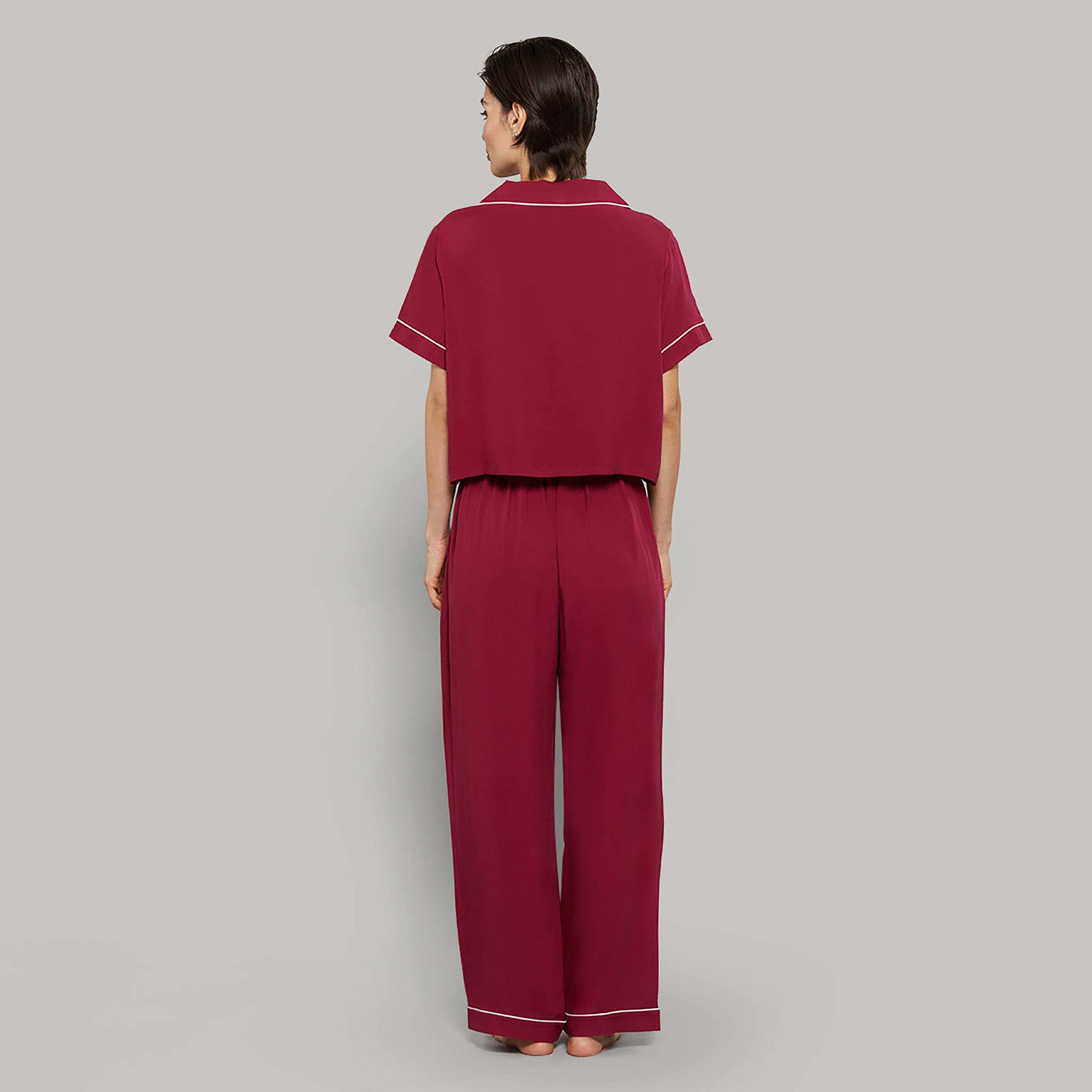 طقم بيجامة نسائي من Isla & Evie من 2 قميص سادة وبيجامة-women-clothing-nightwear-pyjamas-longsets-image-5