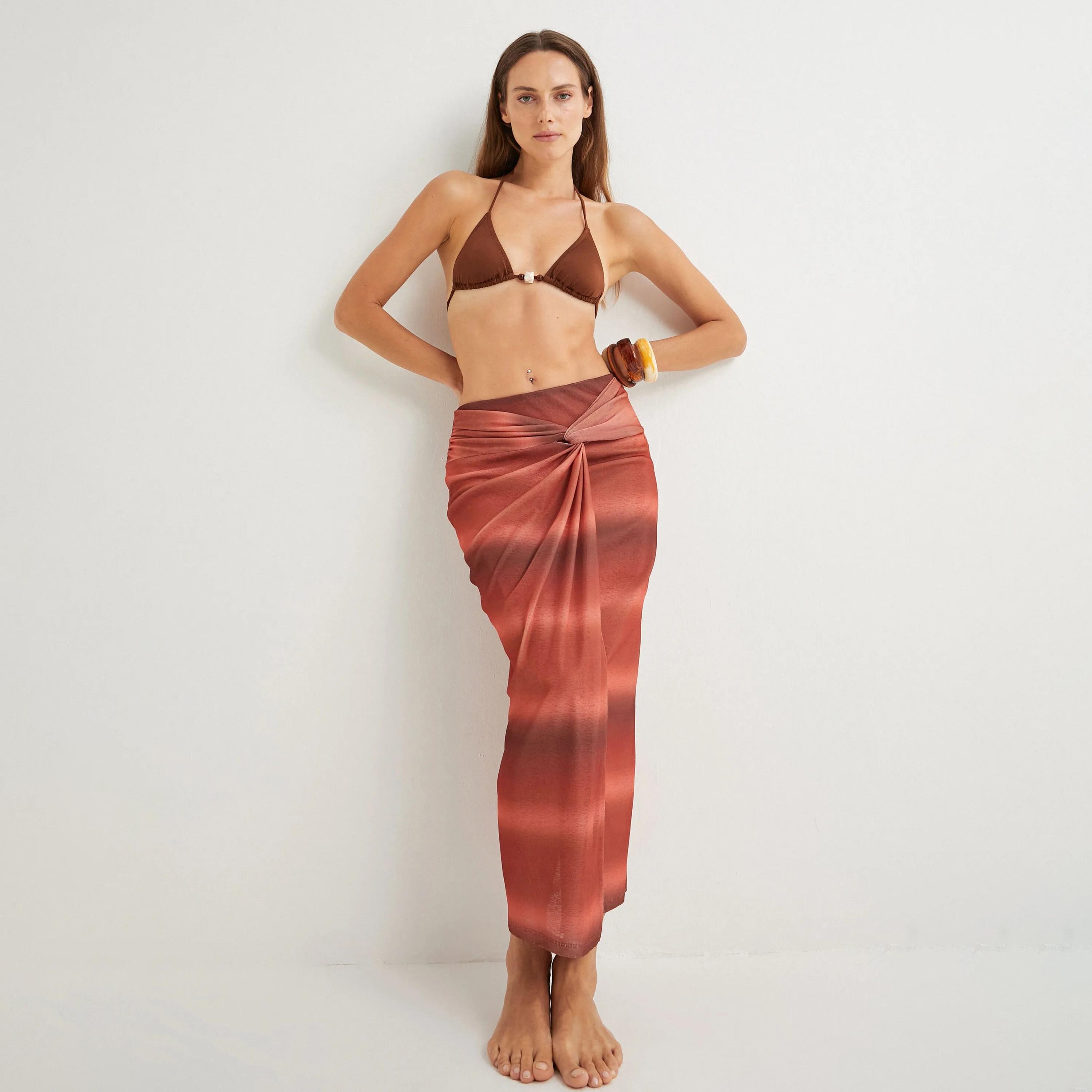 KOTON Red Ombre Women's Skirt-women-clothing-bottoms-skirts-image-2