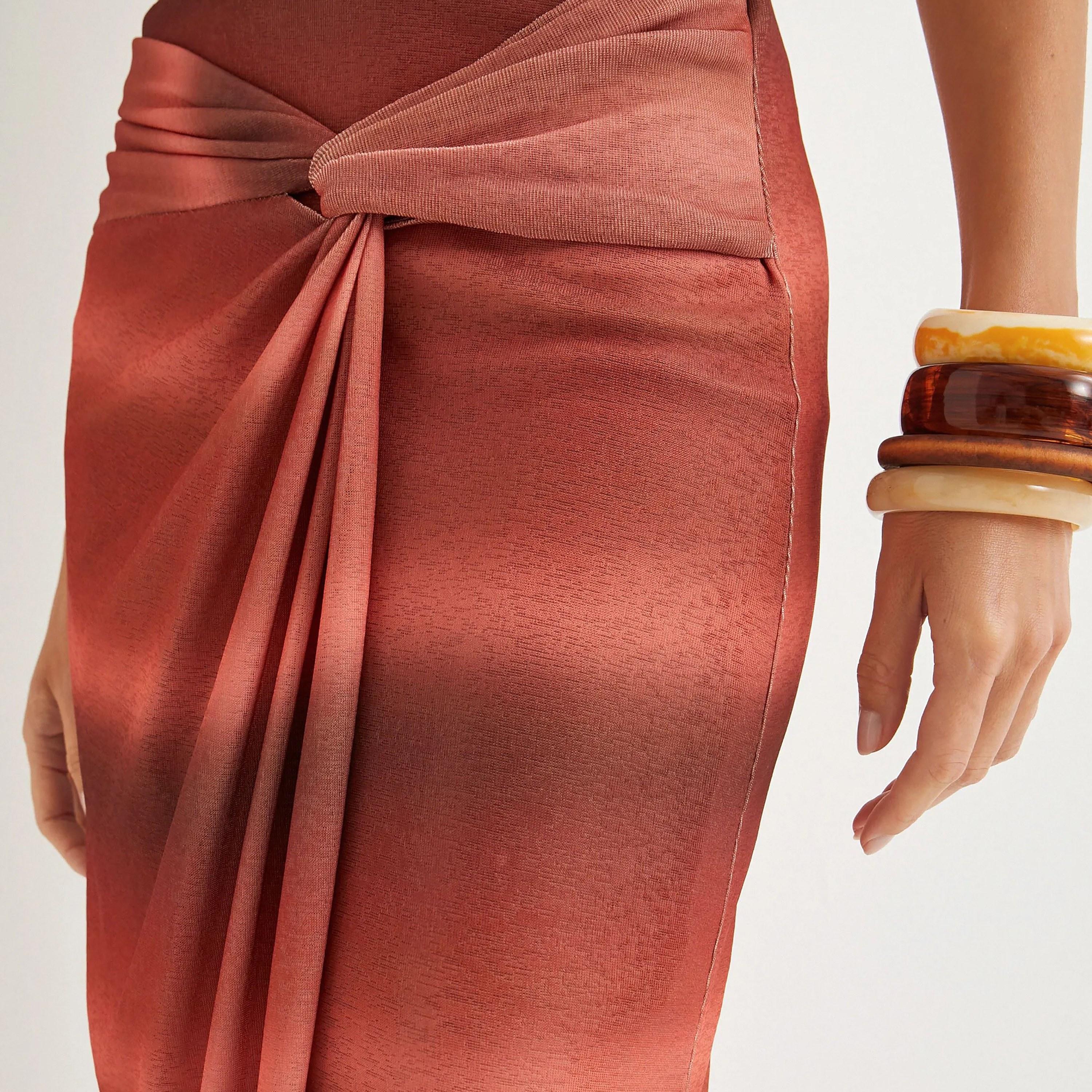 KOTON Red Ombre Women's Skirt-women-clothing-bottoms-skirts-image-4